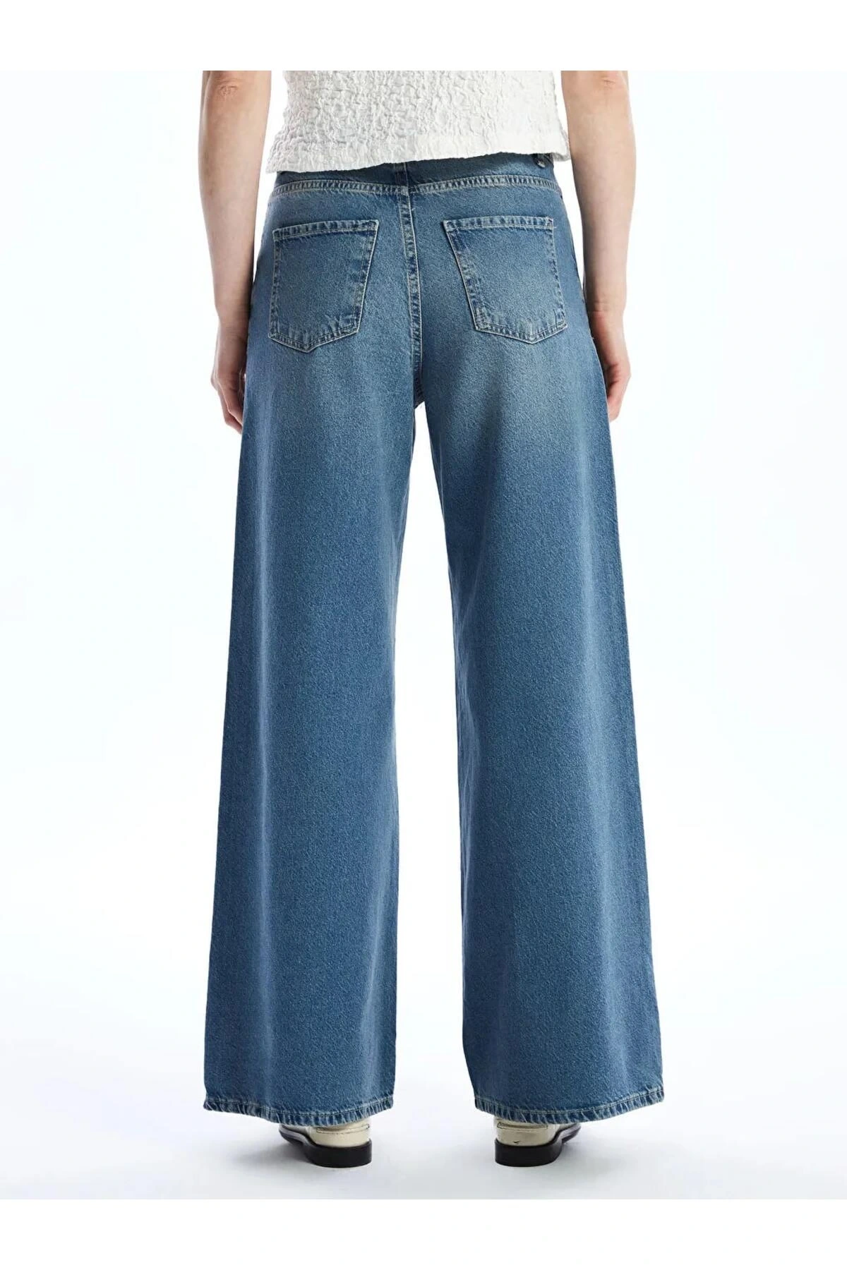 LCW Jeans Indigo Baggy Fit Kadın Jean Pantolon