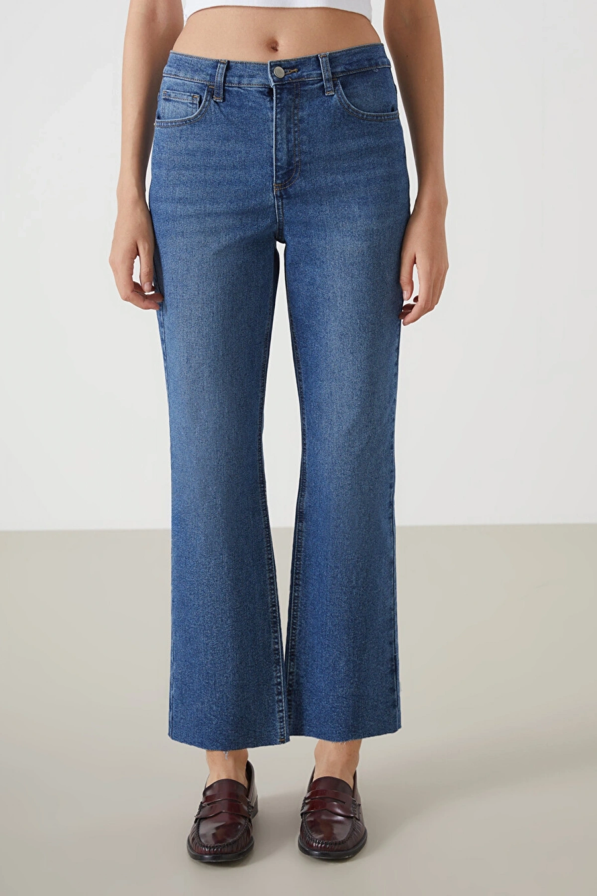 LCW Jeans İndigo Mars Flare Kadın Jean Pantolon