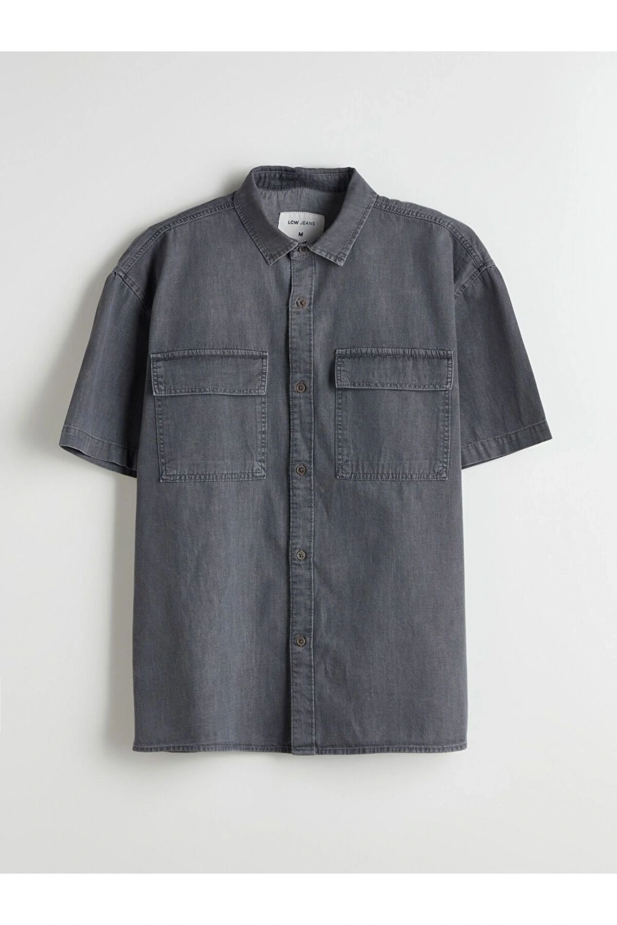 LCW Jeans Rahat Kalıp Kısa Kollu Erkek Jean Gömlek