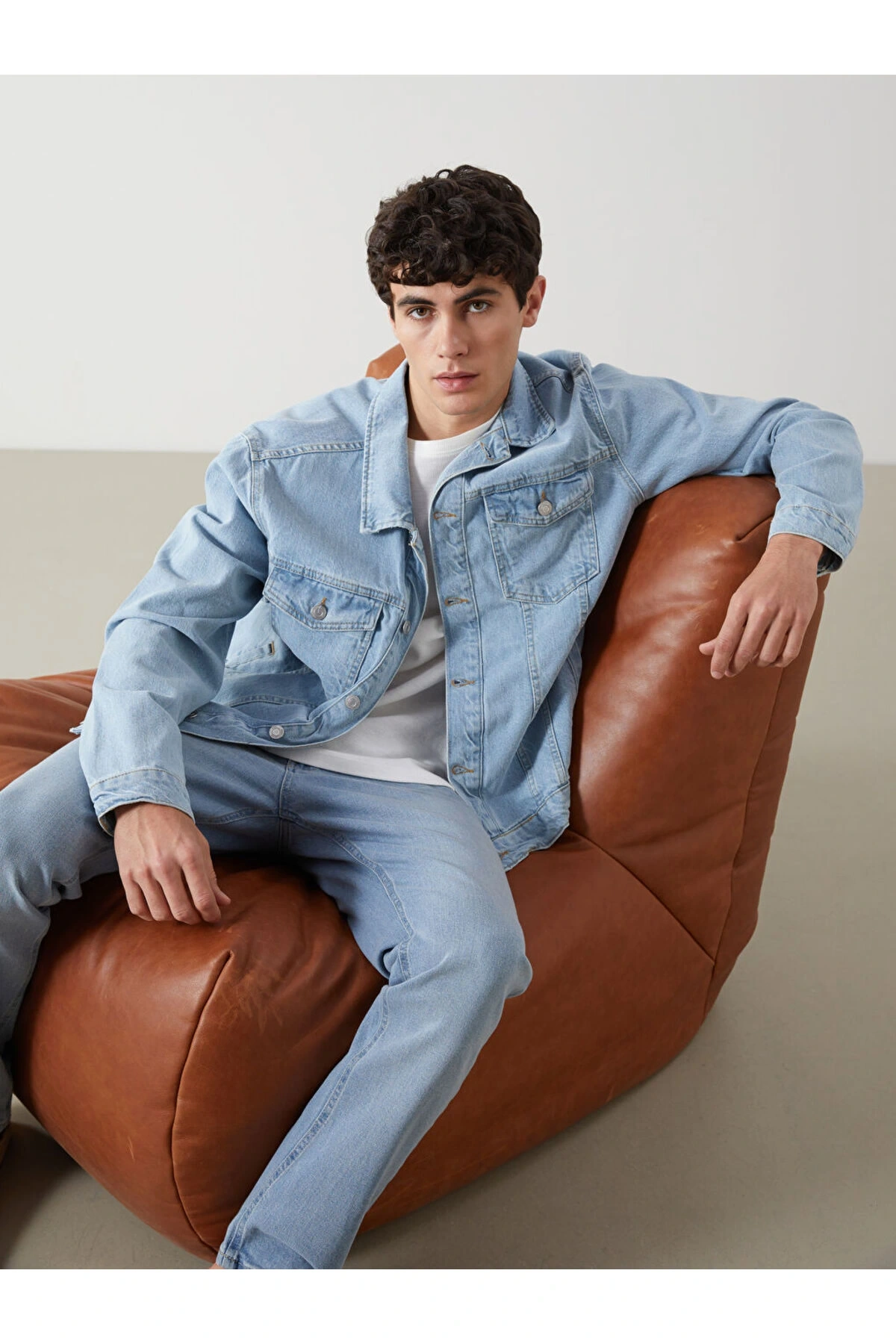 LCW Jeans Standart Kalıp Erkek Jean Ceket