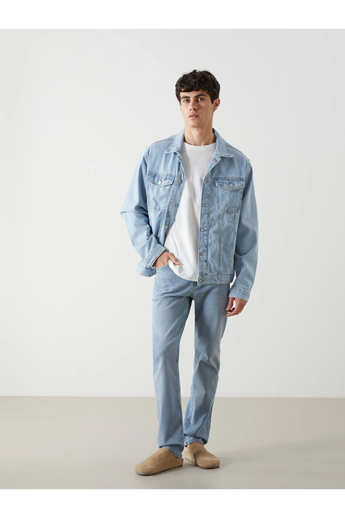 LCW Jeans Standart Kalıp Erkek Jean Ceket