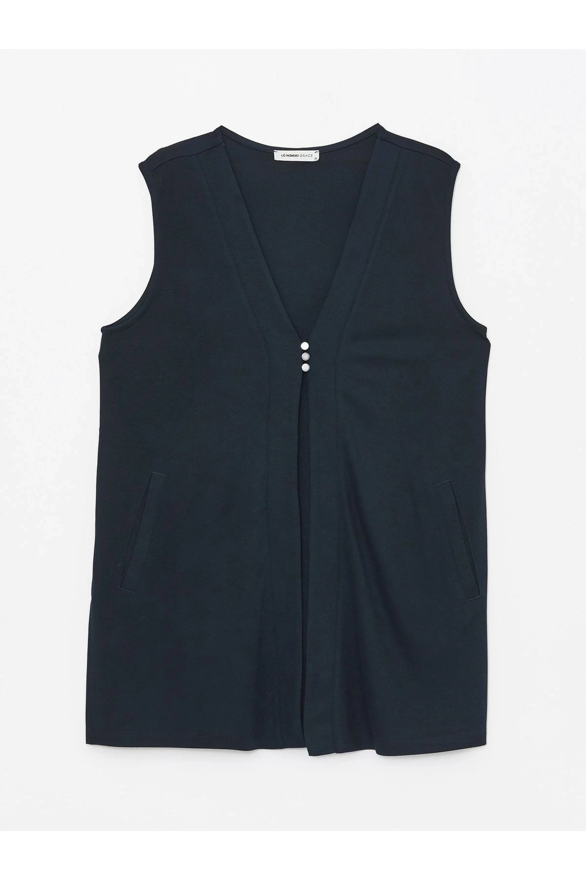 LCW Kadın V Yaka Düz Yelek