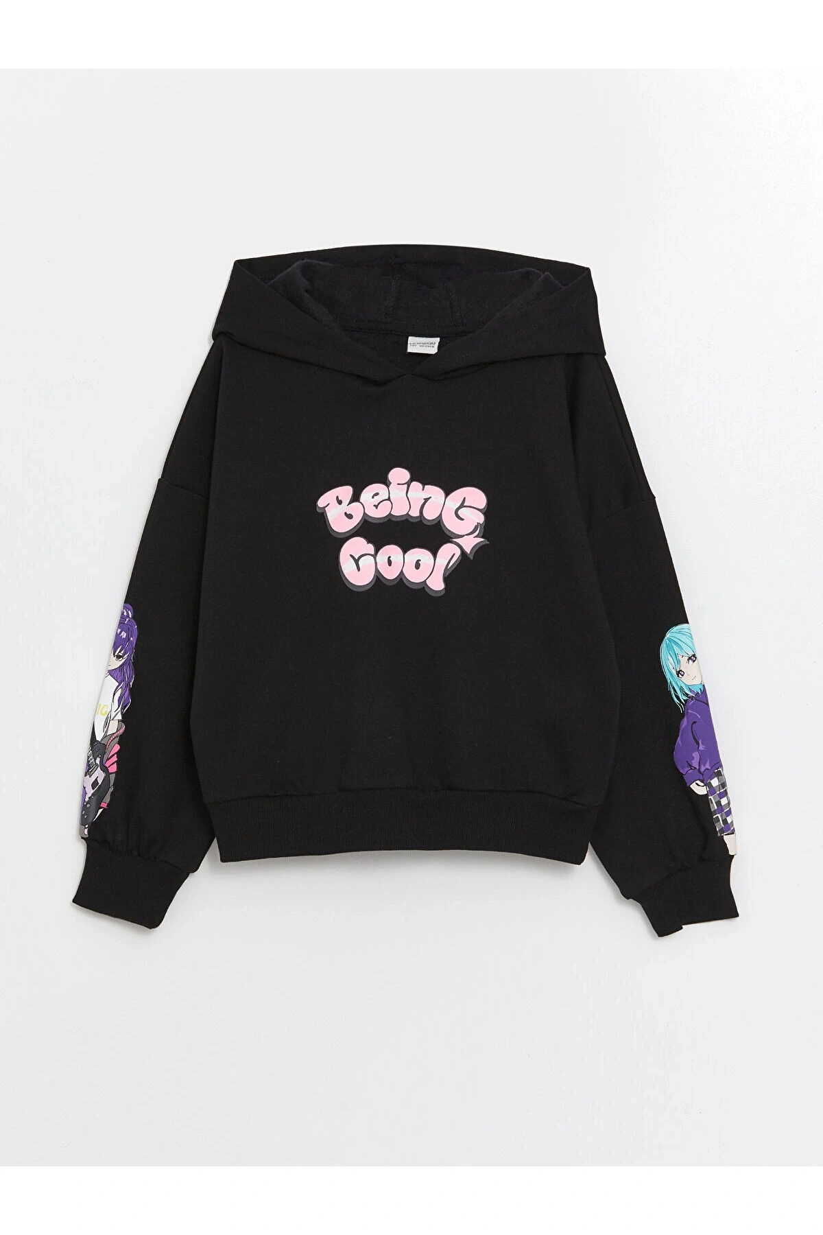 Lcw Kapüşonlu Kız Çocuk Kalın Sweatshirt