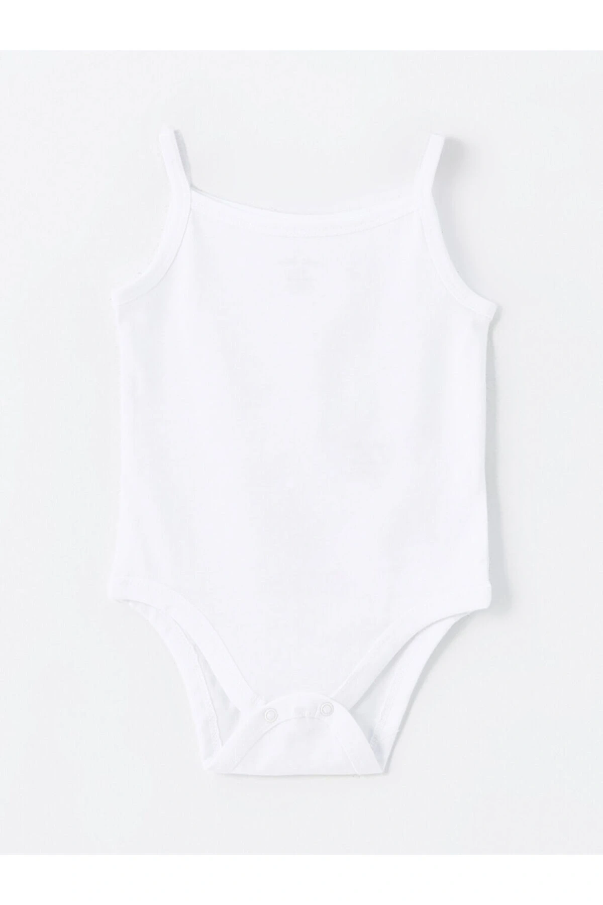 LCW Kare Yaka Kız Bebek Çıtçıtlı Body 3lü
