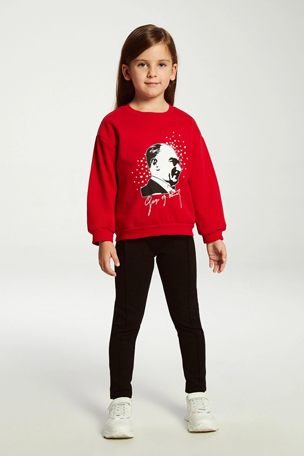 LCW Kids Antrasit Beli Lastikli Kız Çocuk Basic Tayt