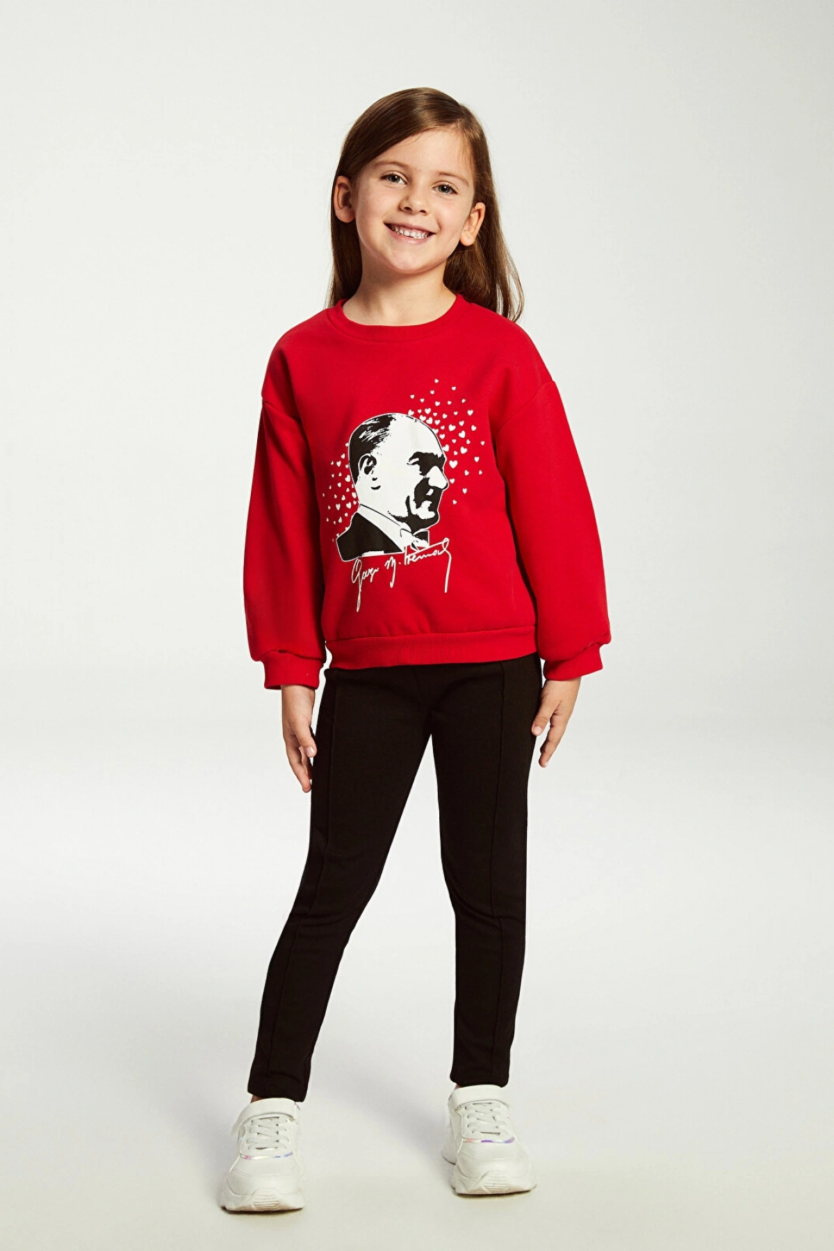 LCW Kids Antrasit Beli Lastikli Kız Çocuk Basic Tayt