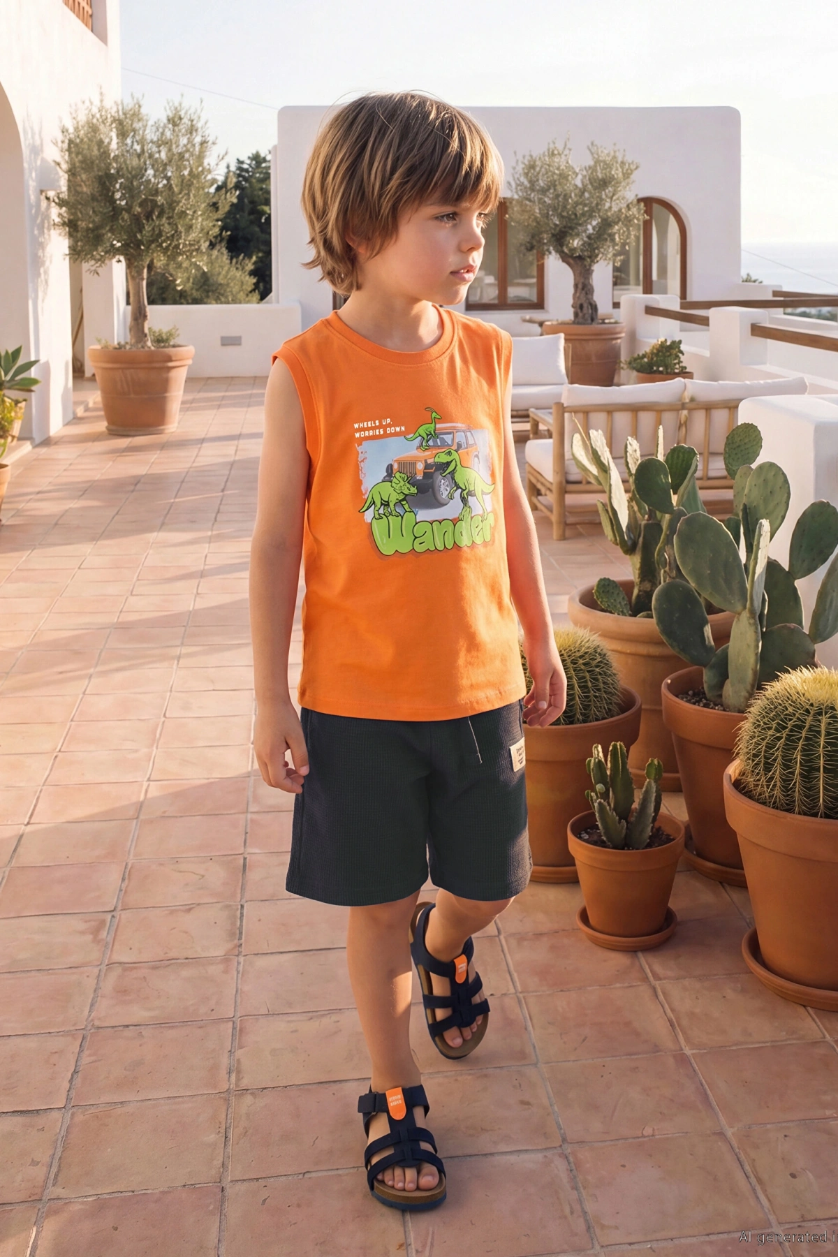 LCW Kids Antrasit Erkek Çocuk Beli Lastikli Triko Şort
