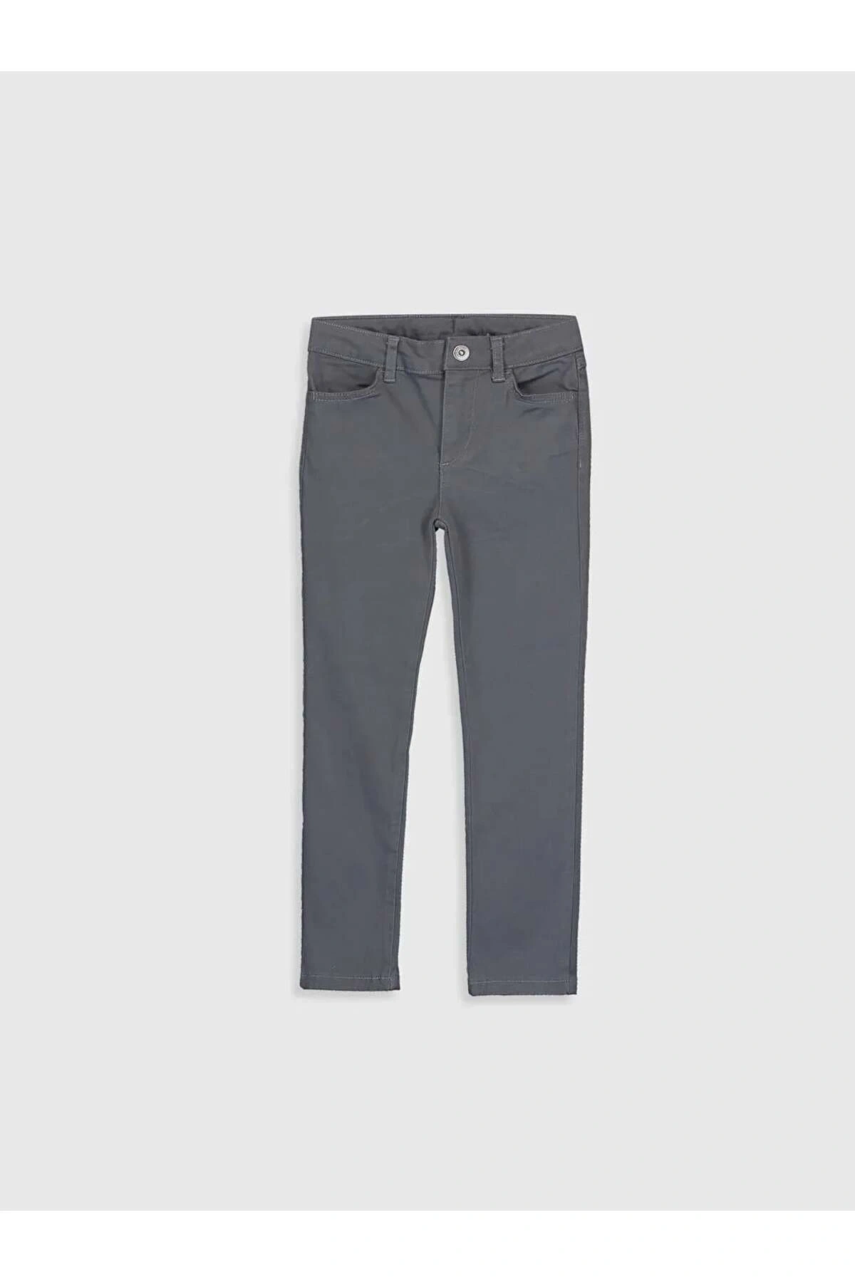 LCW Kids Antrasit Kız Çocuk Slim Pantolon
