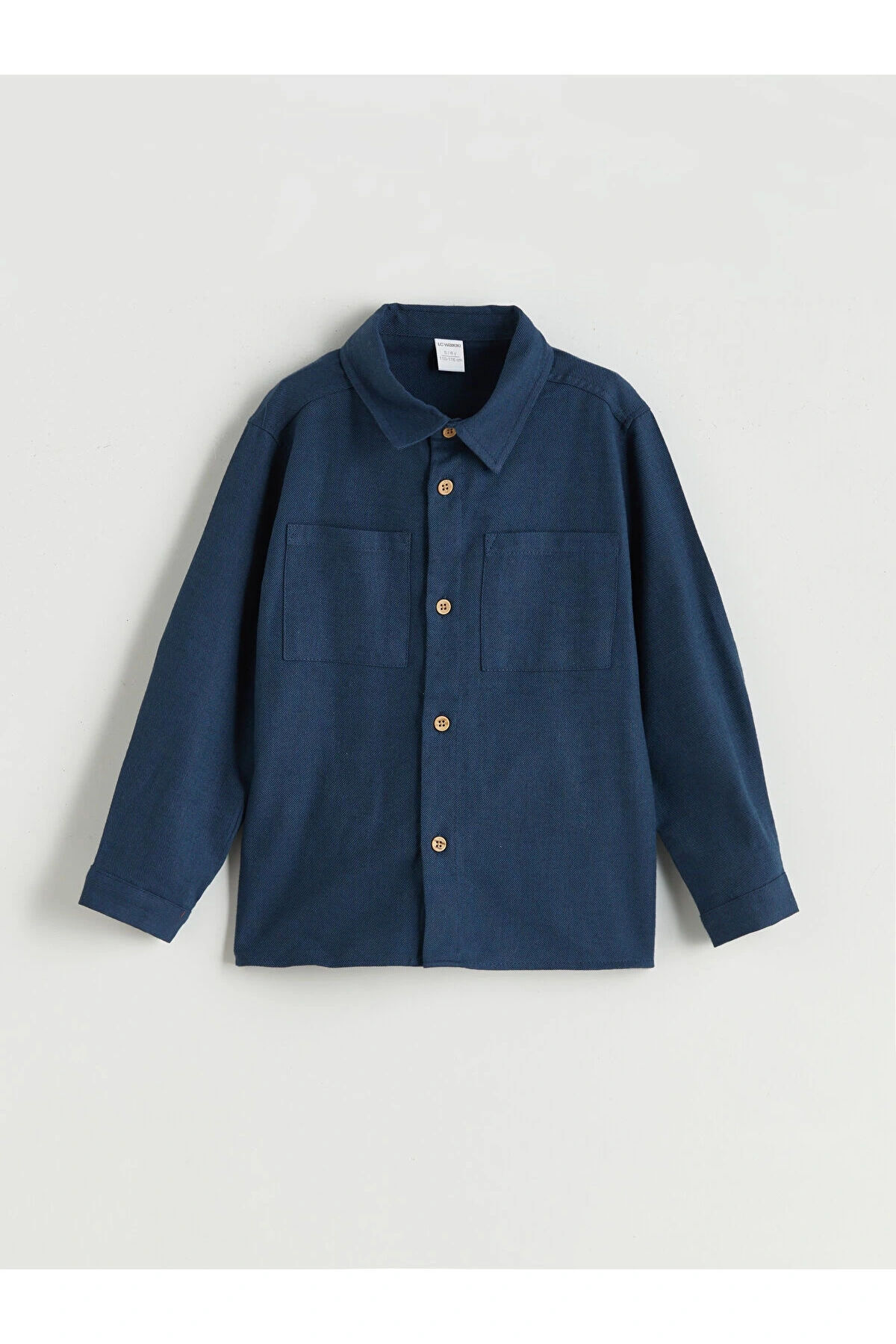 LCW Kids Basic Gabardin Uzun Kollu Erkek Çocuk Gömlek