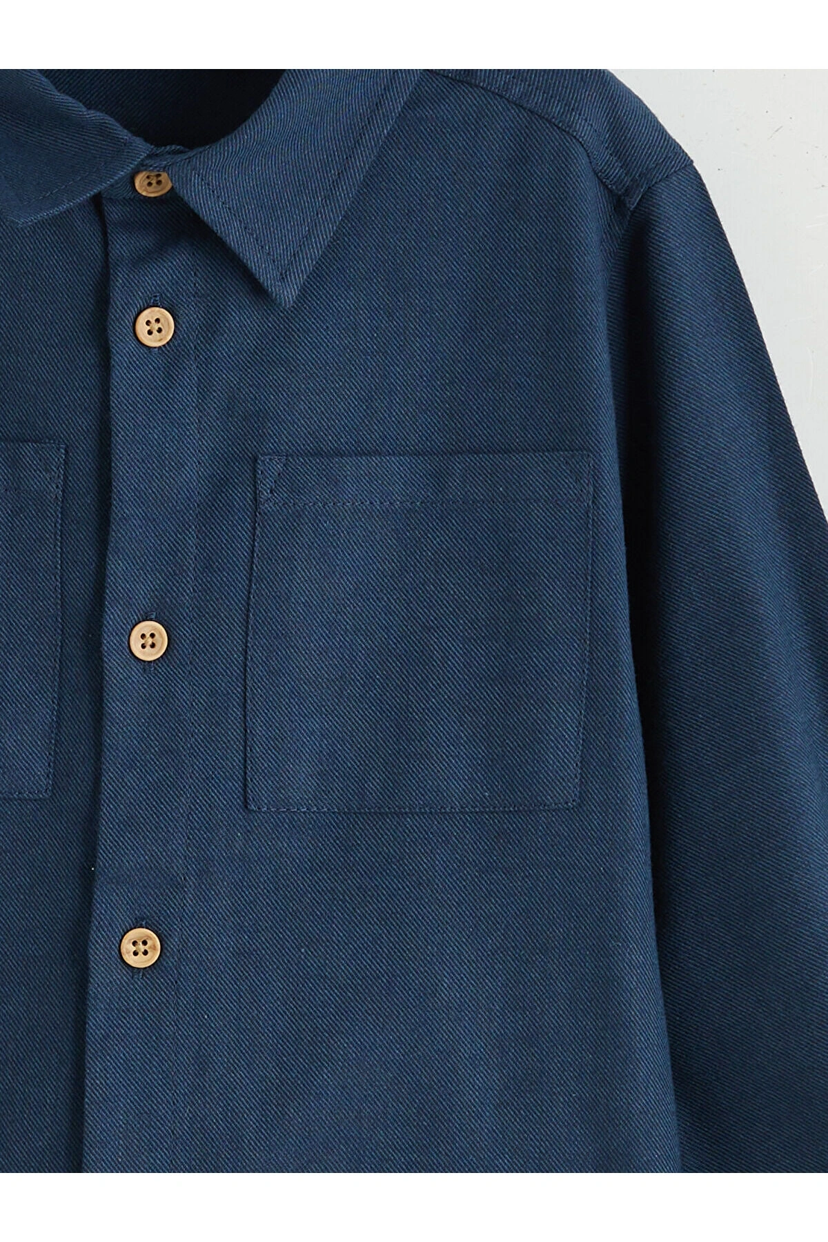 LCW Kids Basic Gabardin Uzun Kollu Erkek Çocuk Gömlek