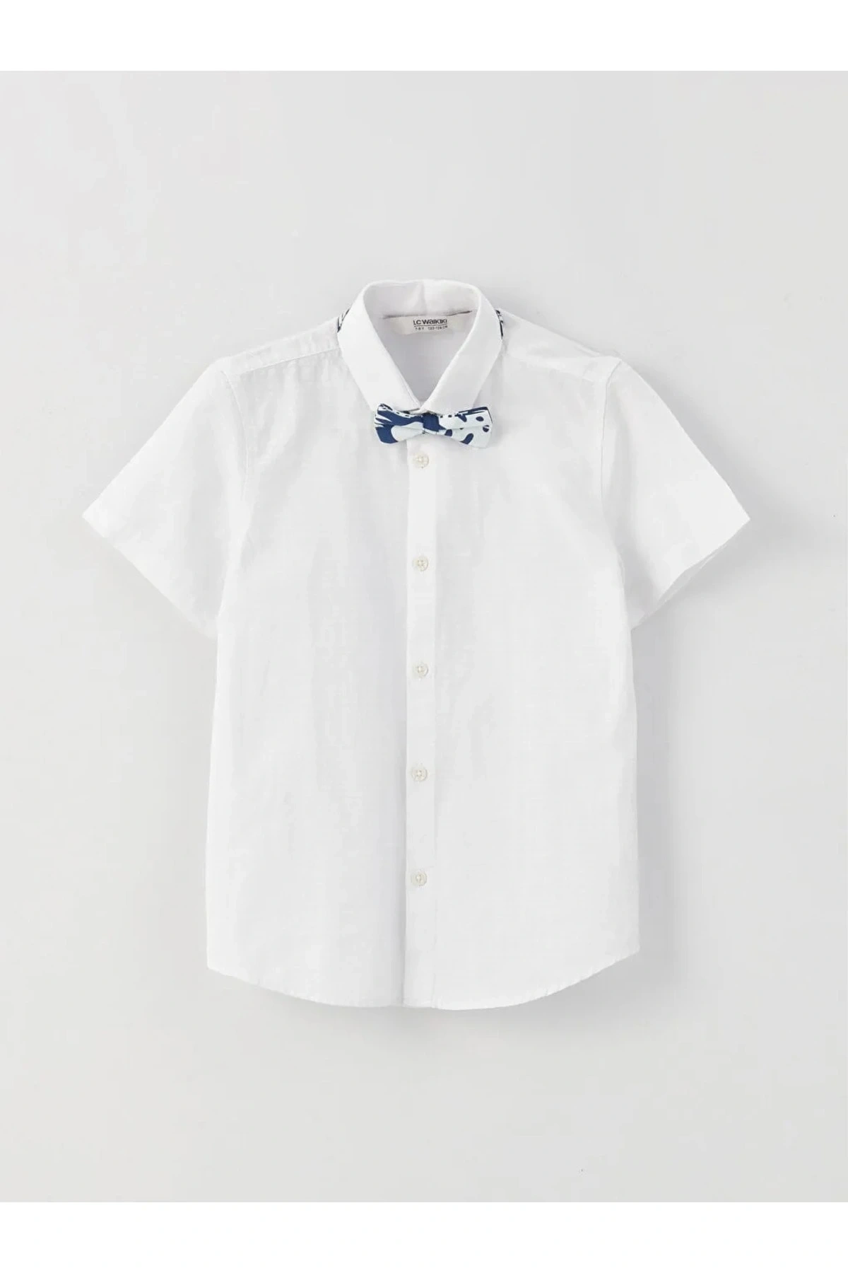LCW Kids Basic Kısa Kollu Erkek Çocuk Gömlek ve Papyon