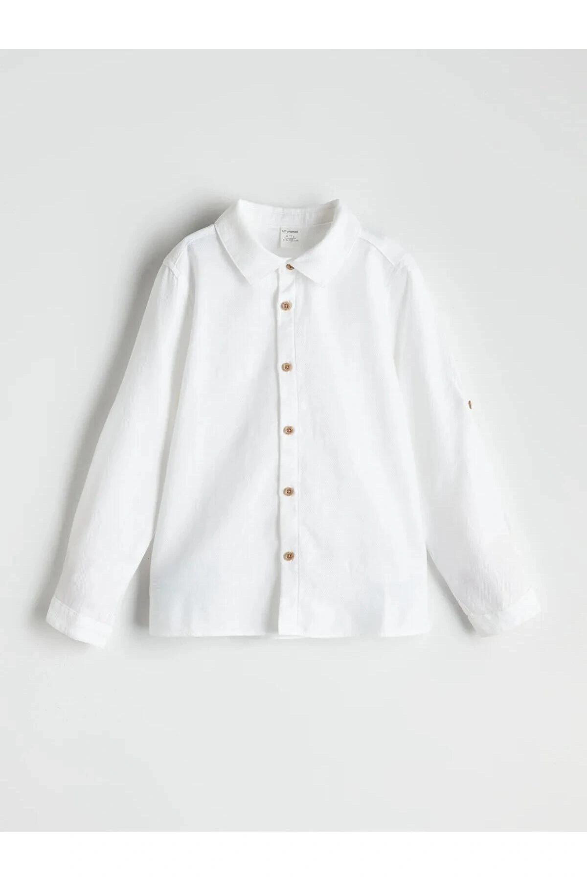 LCW Kids Basic Uzun Kollu Erkek Çocuk Gömlek (W5)