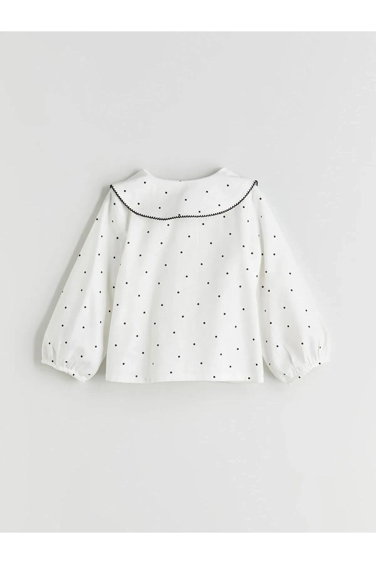 LCW Kids Bebe Yaka Puantiye Kız Çocuk Bluz (W5)