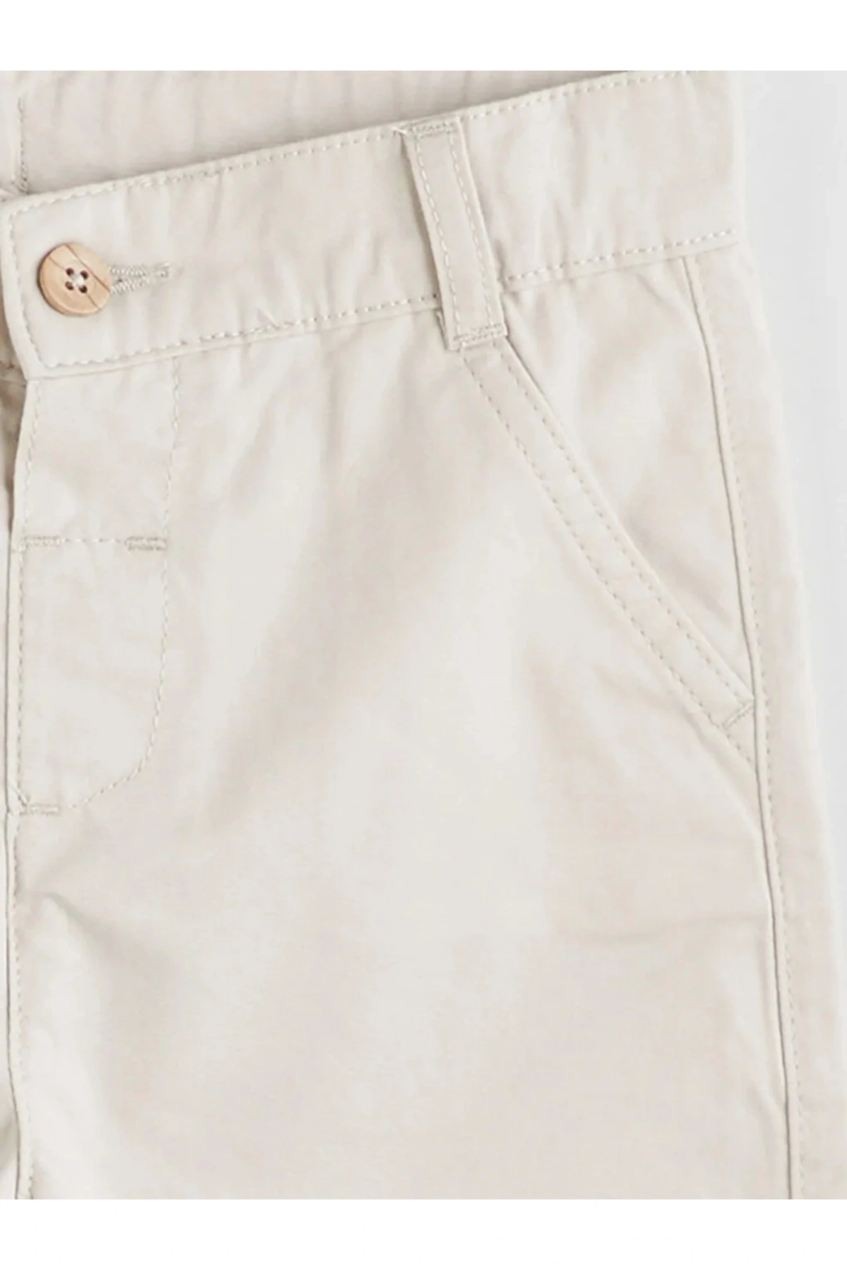 LCW Kids Bej Beli Lastikli Basic Erkek Çocuk Şort