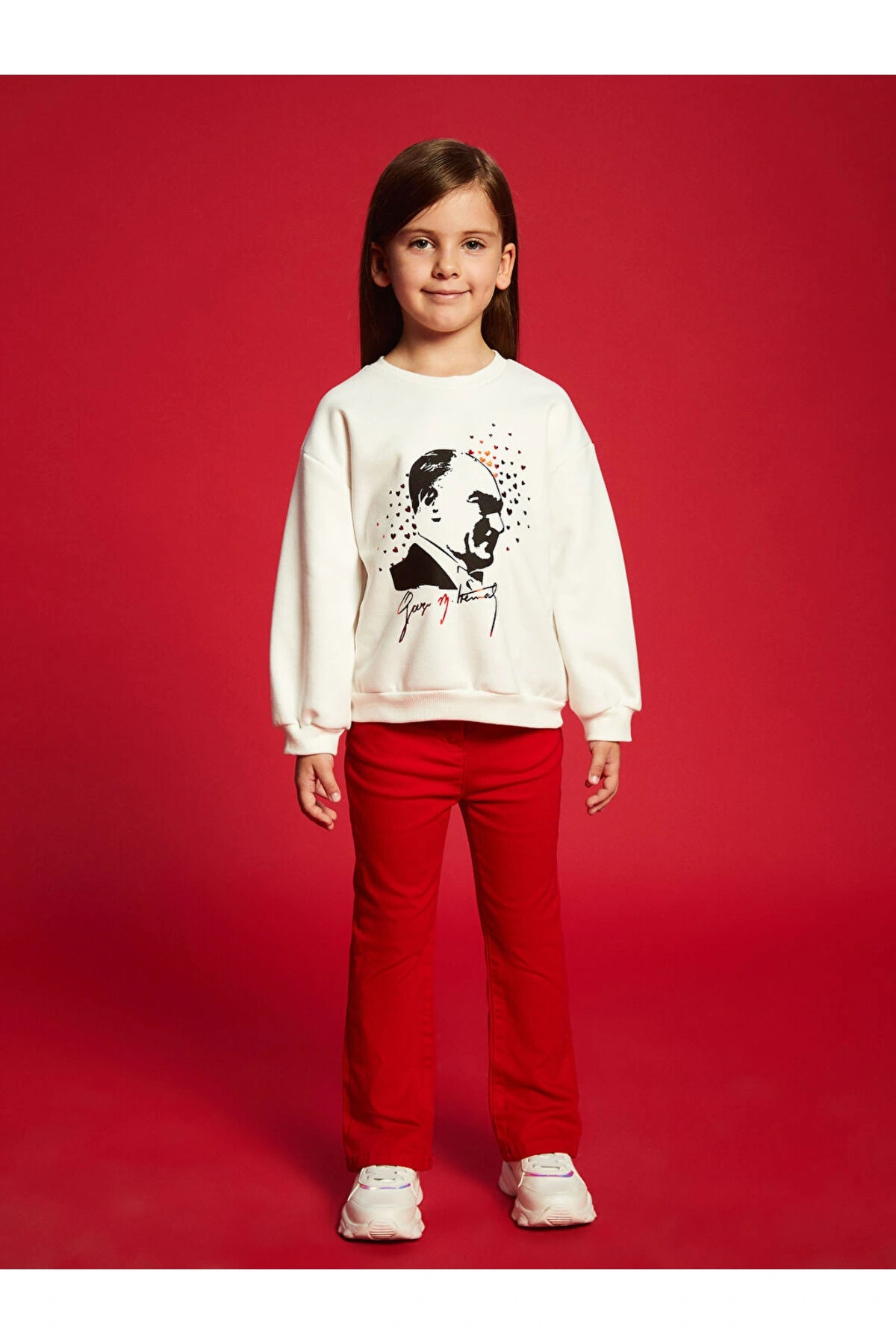 LCW Kids Beli Lastikli Basic Kız Çocuk Pantolon (W4)