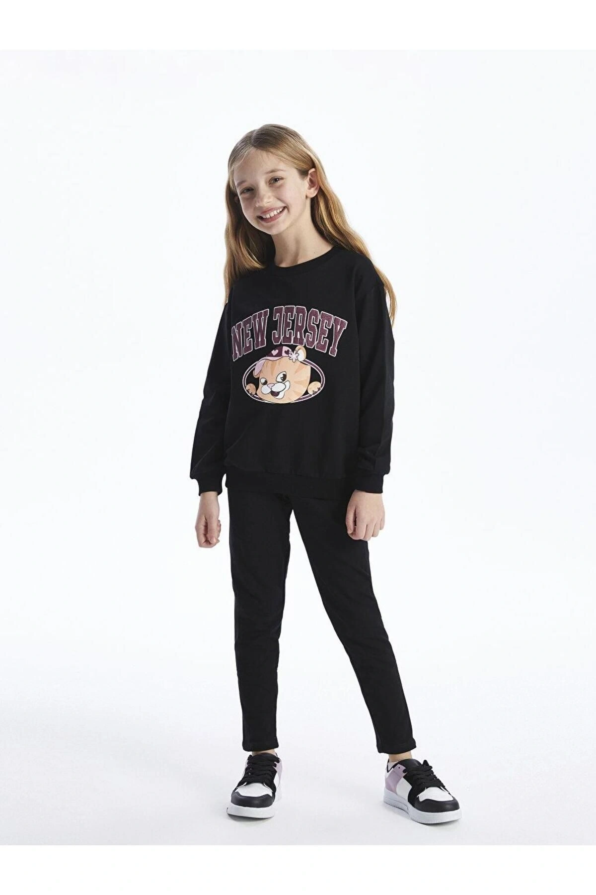 LCW Kids Beli Lastikli Basic Kız Çocuk Uzun Tayt
