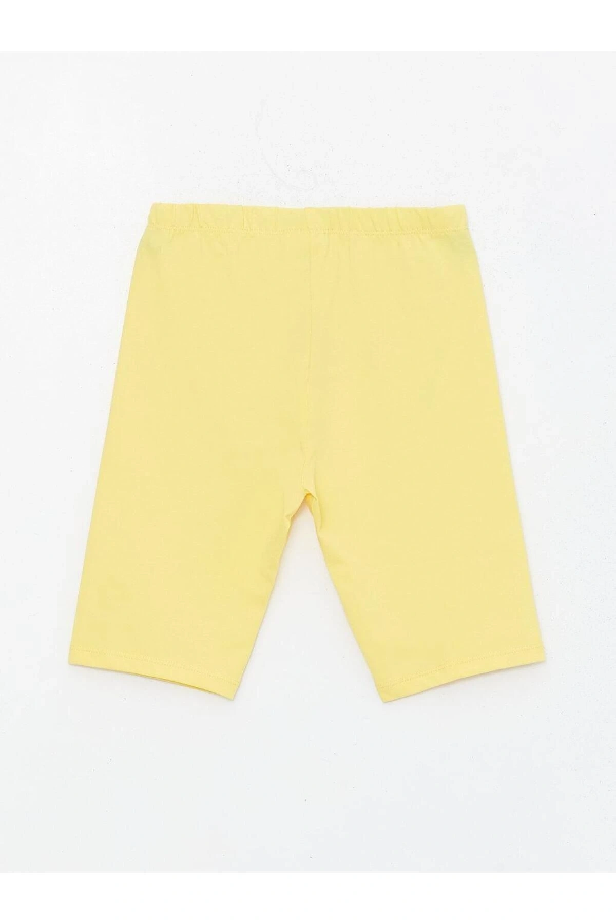 LCW Kids Beli Lastikli Basic Pamuklu Kız Çocuk Kısa Tayt