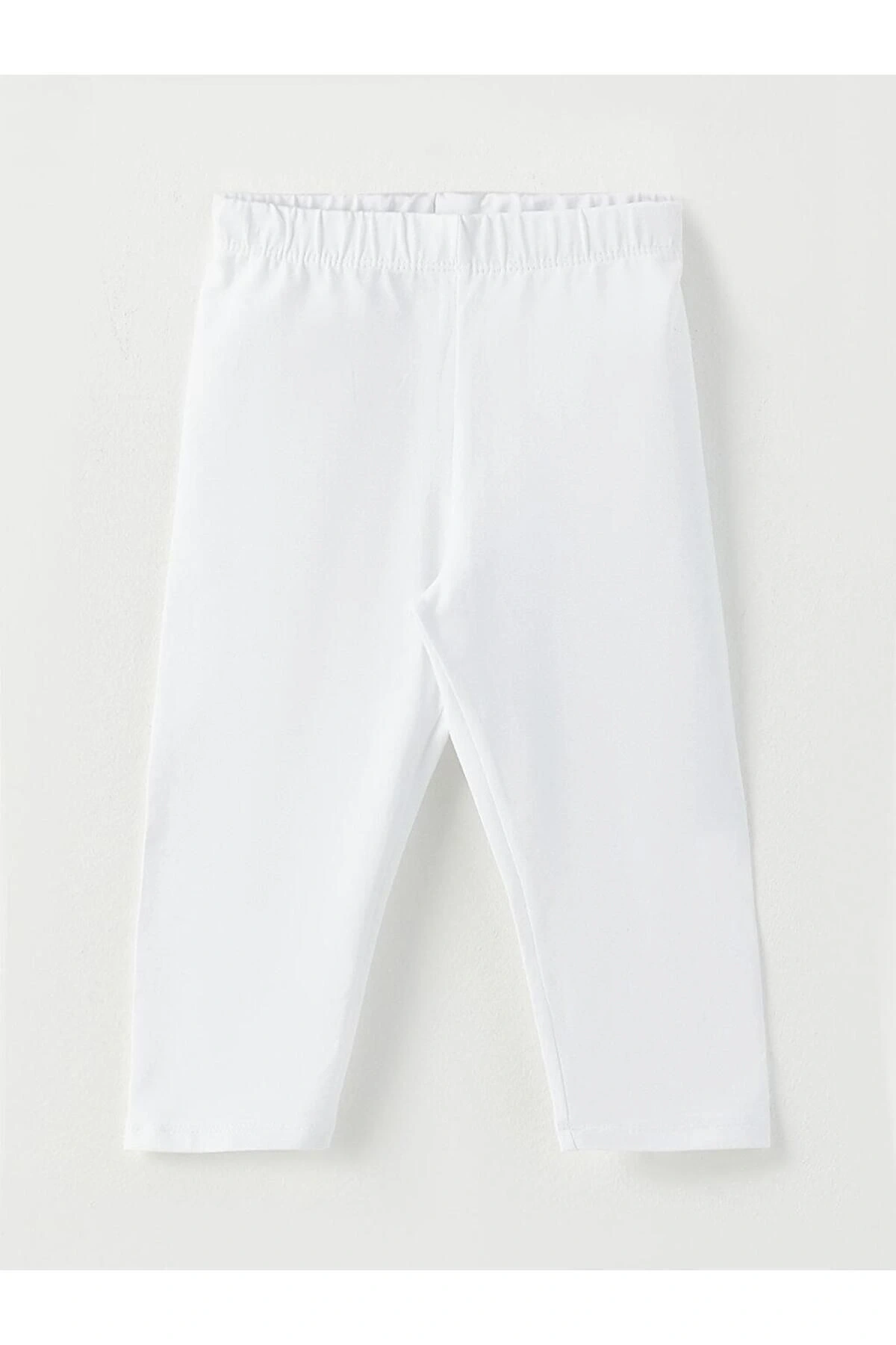 LCW Kids Beli Lastikli Basic Pamuklu Kız Çocuk Tayt