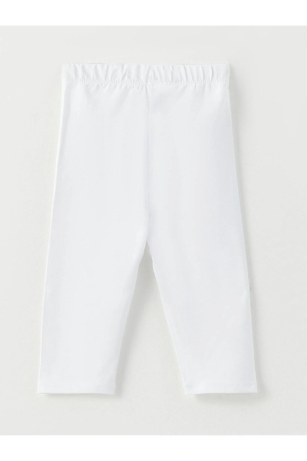 LCW Kids Beli Lastikli Basic Pamuklu Kız Çocuk Tayt
