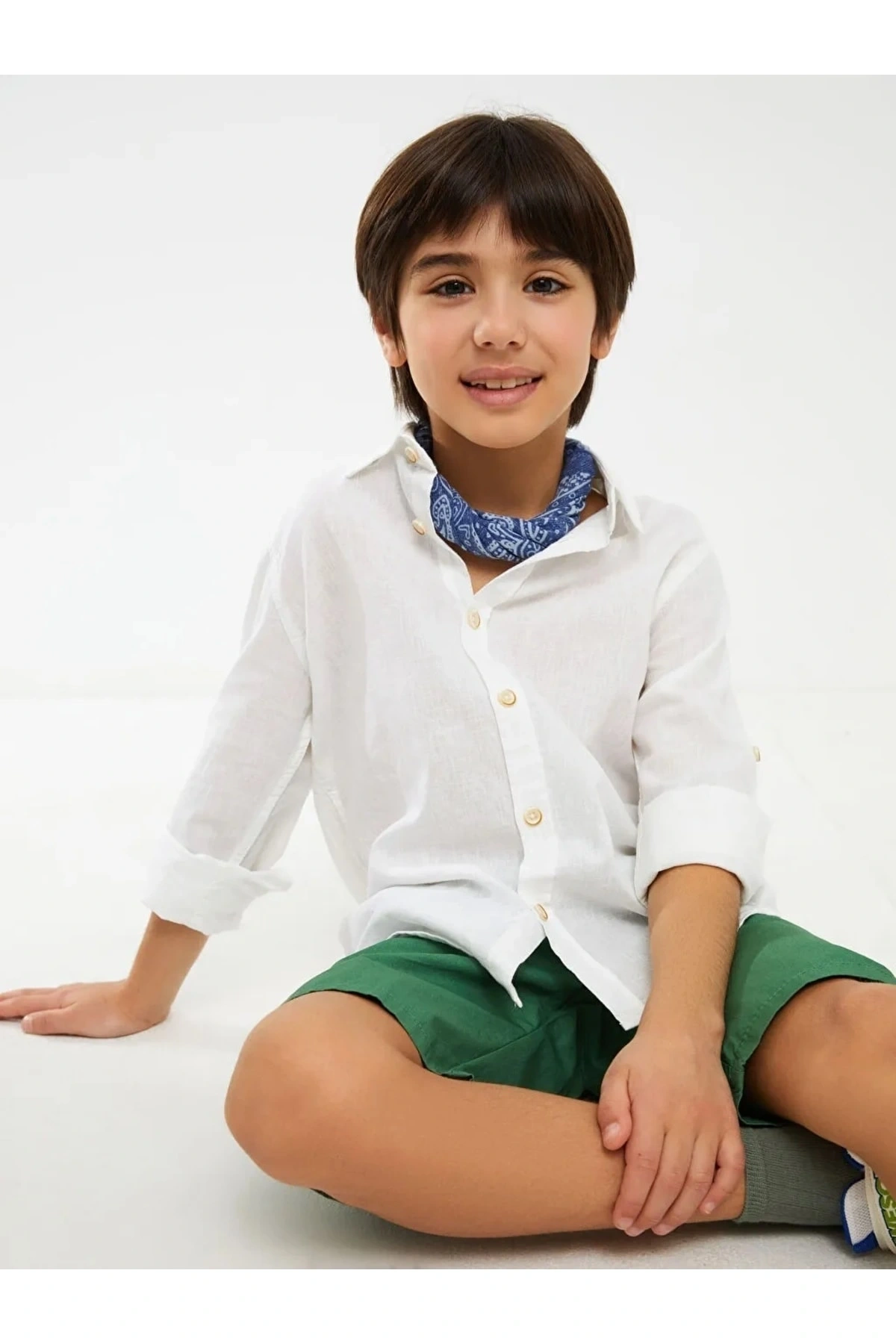 Lcw Kids Beli Lastikli Basic Poplin Erkek Çocuk Şort
