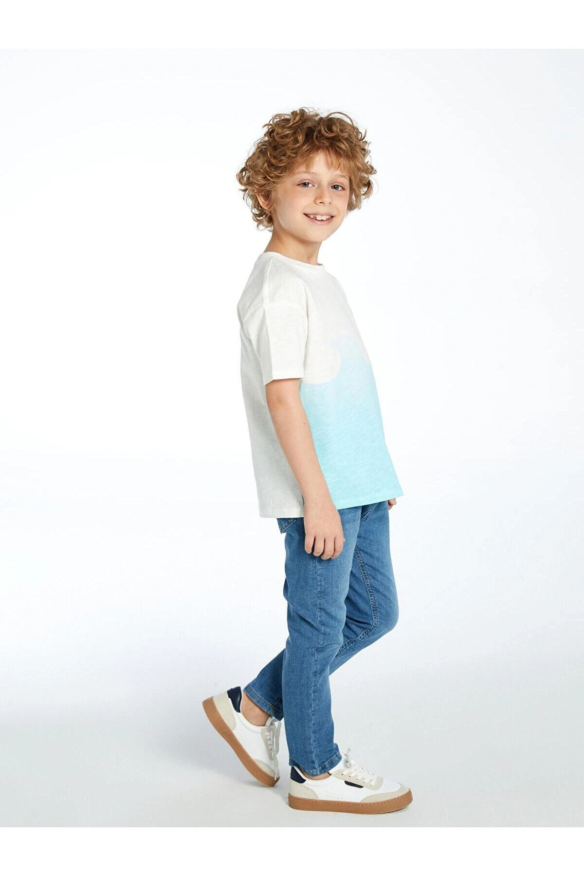 LCW Kids  Beli Lastikli Erkek Çocuk Jean Pantolon