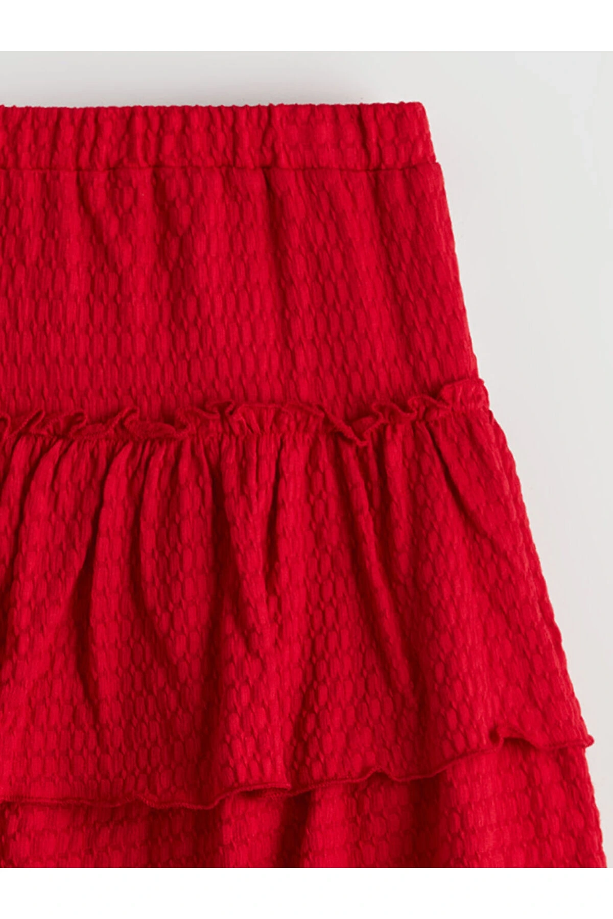 LCW Kids Beli Lastikli Fırfırlı Kız Çocuk Etek