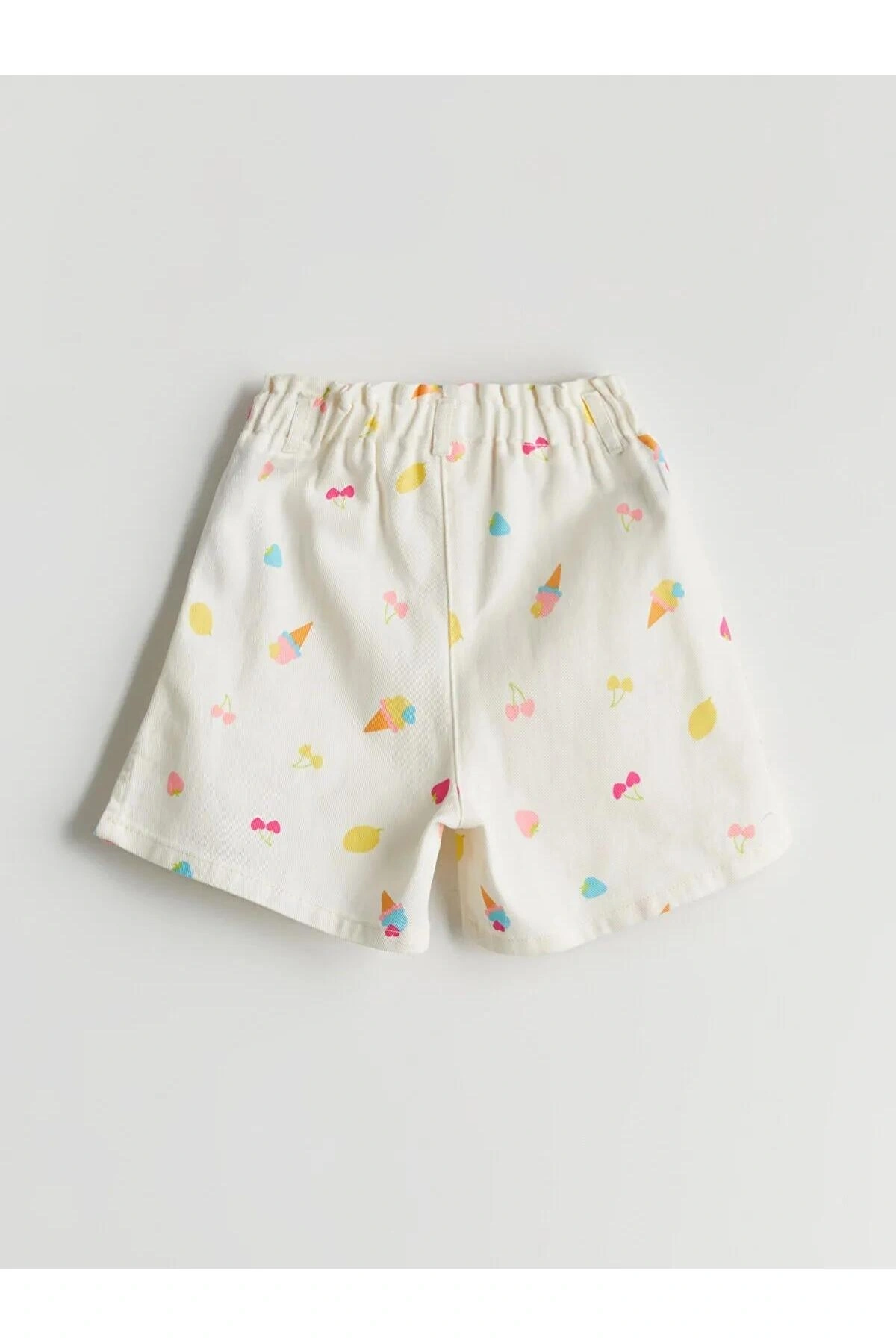 LCW Kids Beli Lastikli Gabardin Kız Çocuk Şort (S5)