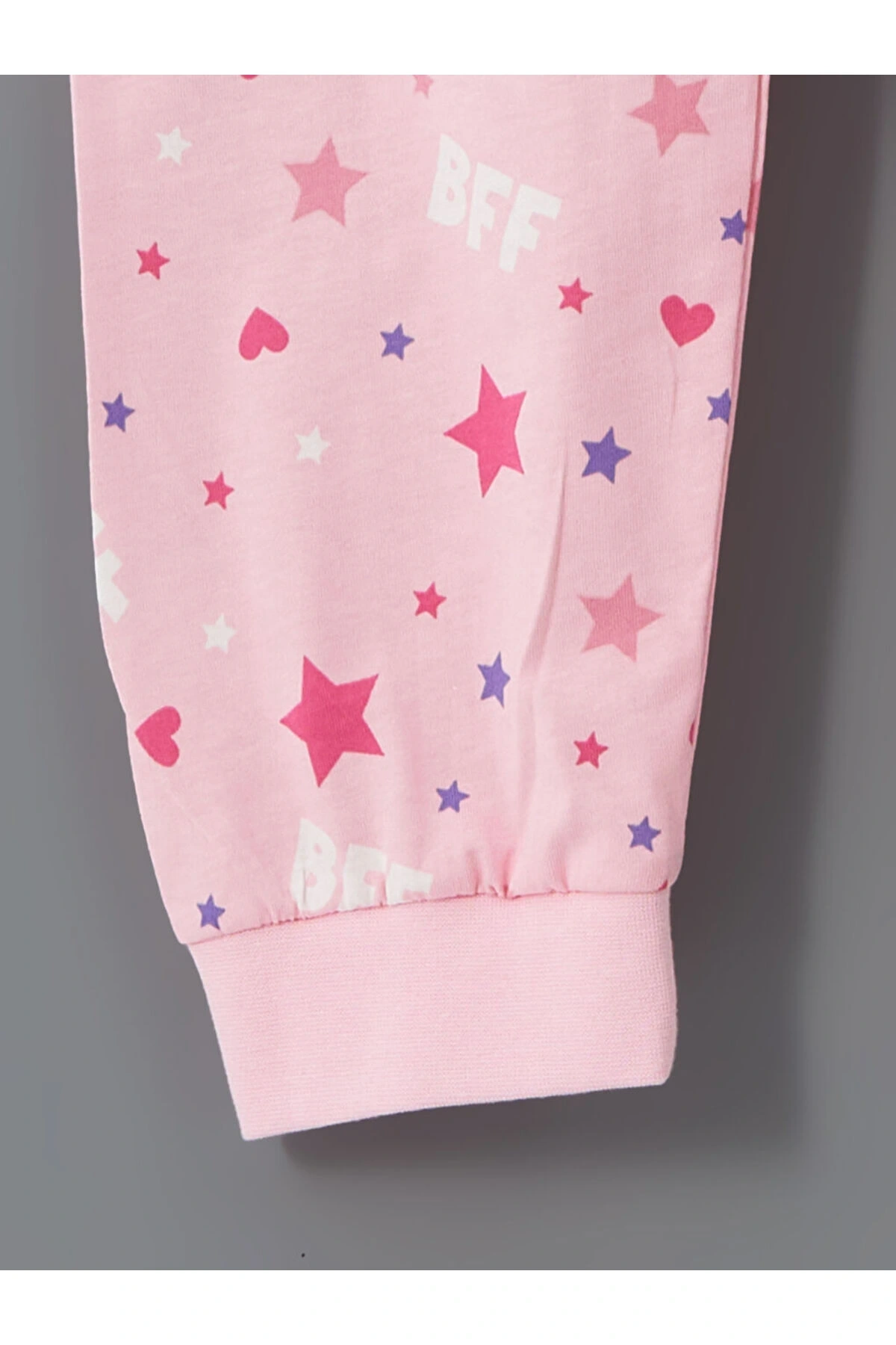 LCW Kids Beyaz Bisiklet Yaka Kız Çocuk Pijama Takım