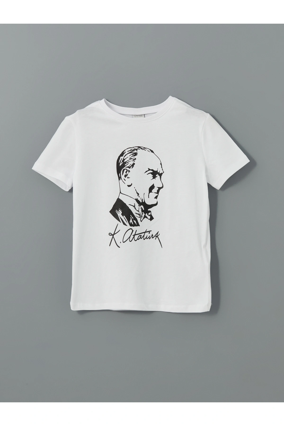 Lcw Kids Bisiklet Yaka Atatürk Baskılı Erkek Çocuk Tişört (S5)