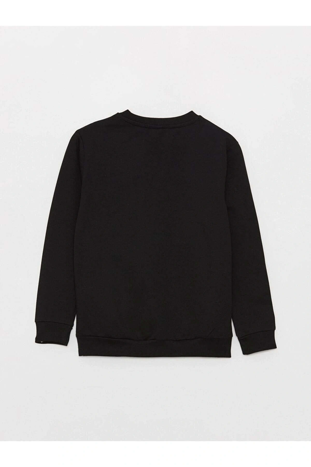 LCW Kids Bisiklet Yaka Baskılı Uzun Kollu Erkek Çocuk Sweatshirt
