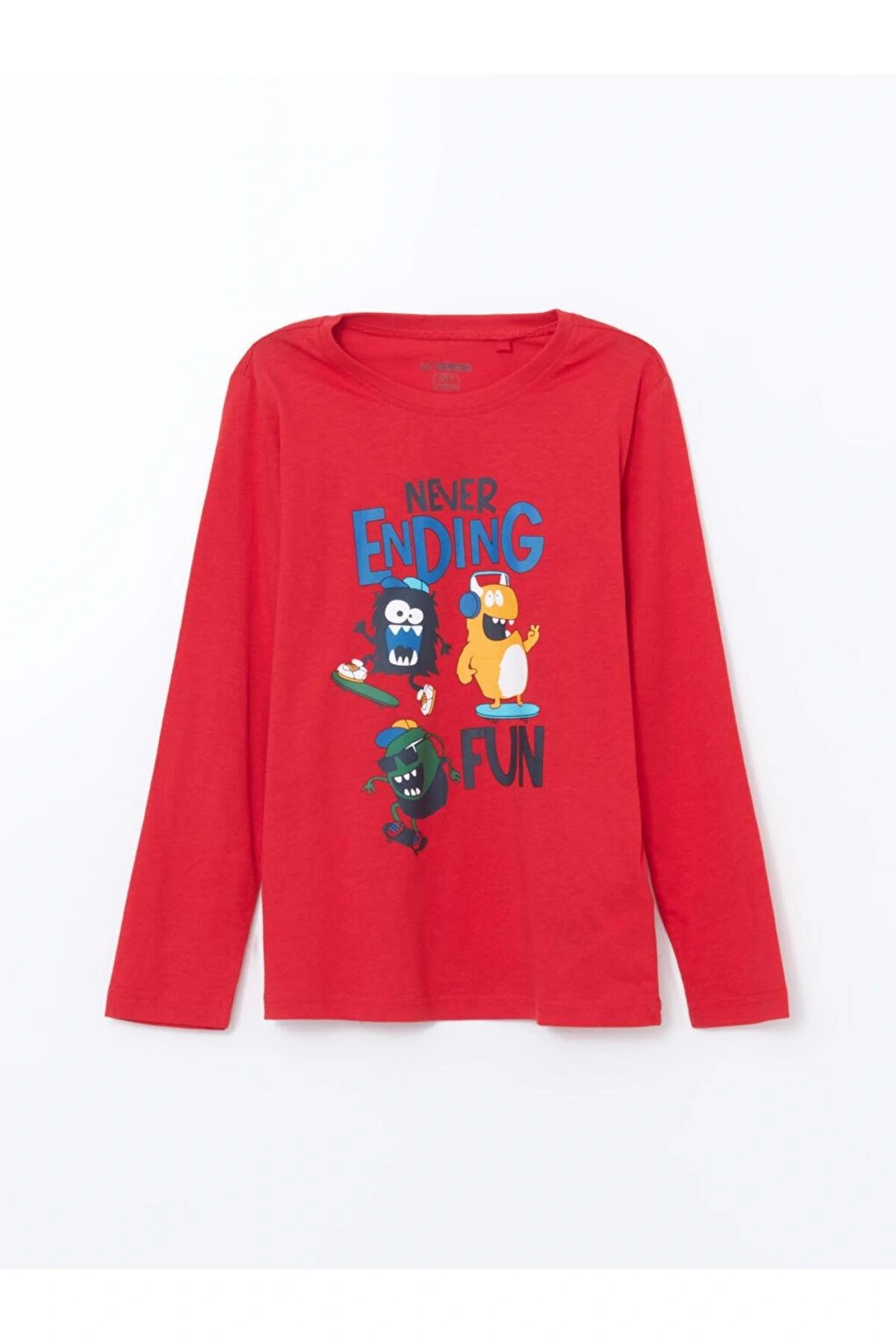 LCW Kids Bisiklet Yaka Erkek Çocuk Pijama Takımı