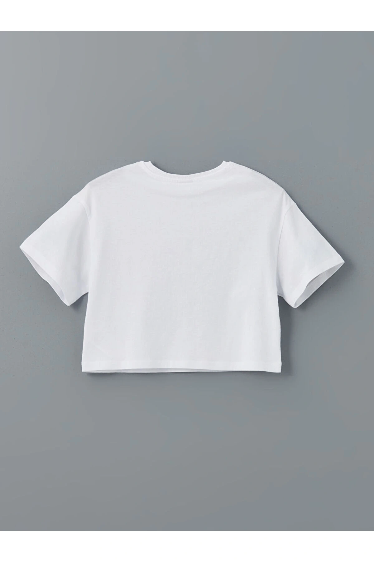 LCW Kids Bisiklet Yaka Kız Çocuk Crop Tişört 2li