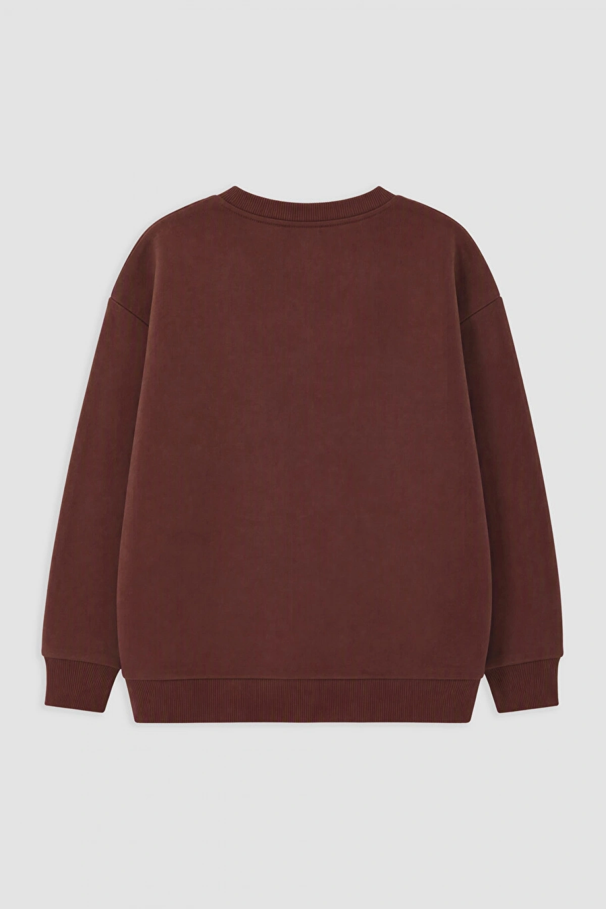 LCW Kids Bordo Baskılı Erkek Çocuk Kalın Sweatshirt