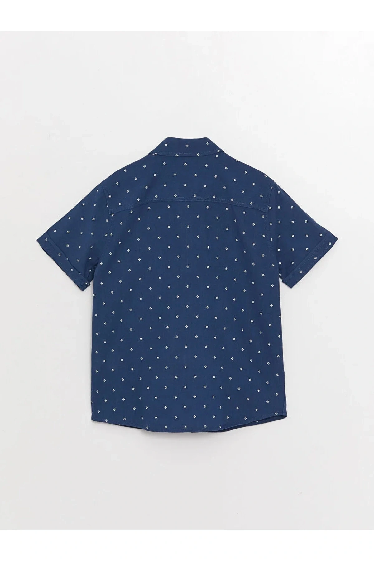 LCW Kids Desenli Kısa Kollu Erkek Çocuk Gömlek