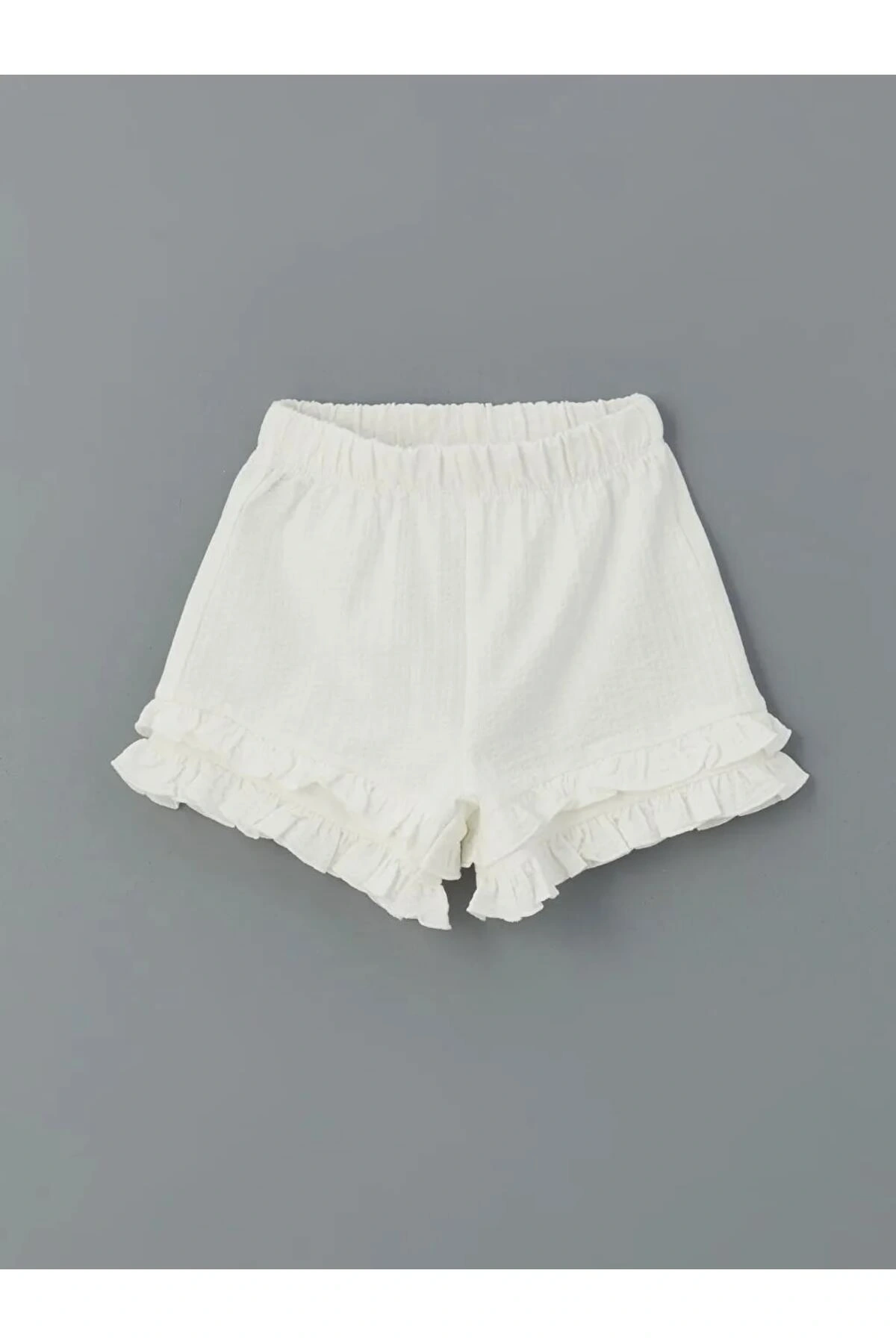 LCW Kids Ekru Basic Beli Lastikli Kız Çocuk Şort 2 Değerlendirme