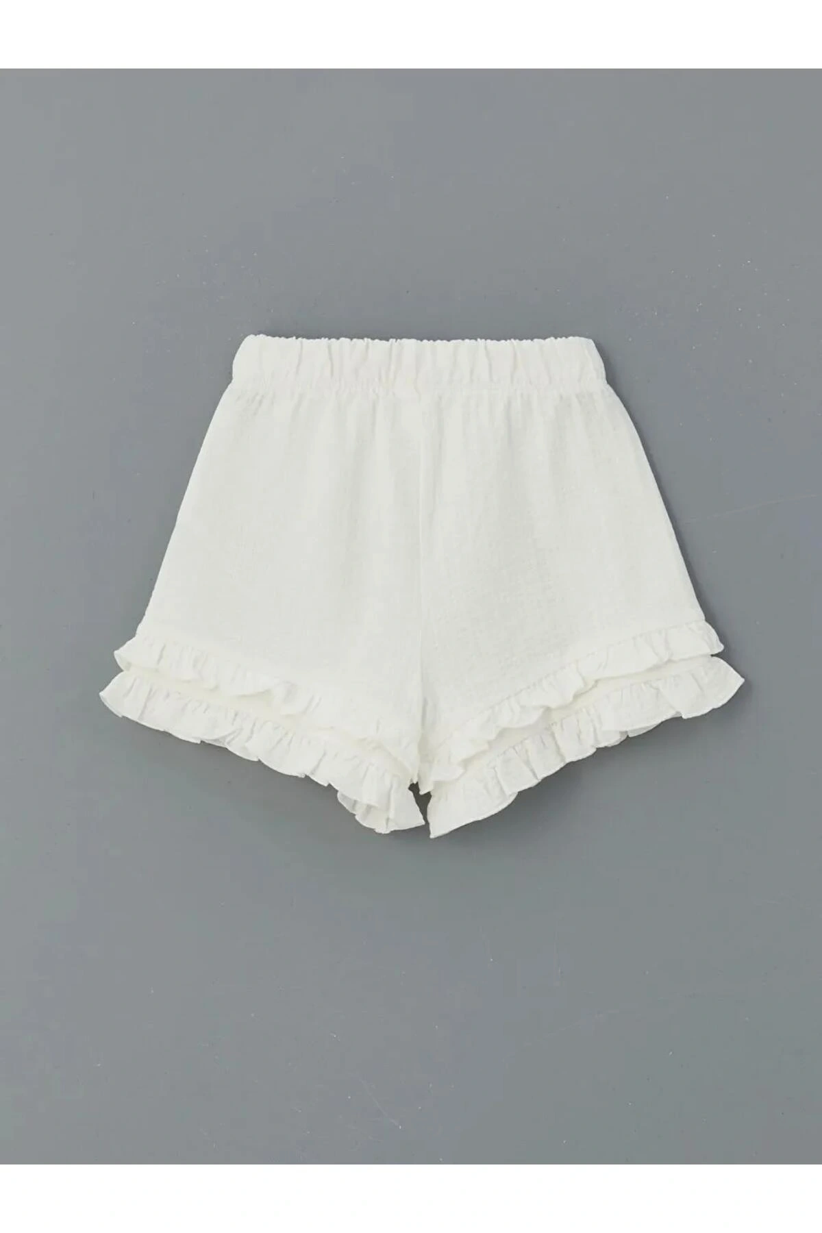 LCW Kids Ekru Basic Beli Lastikli Kız Çocuk Şort 2 Değerlendirme