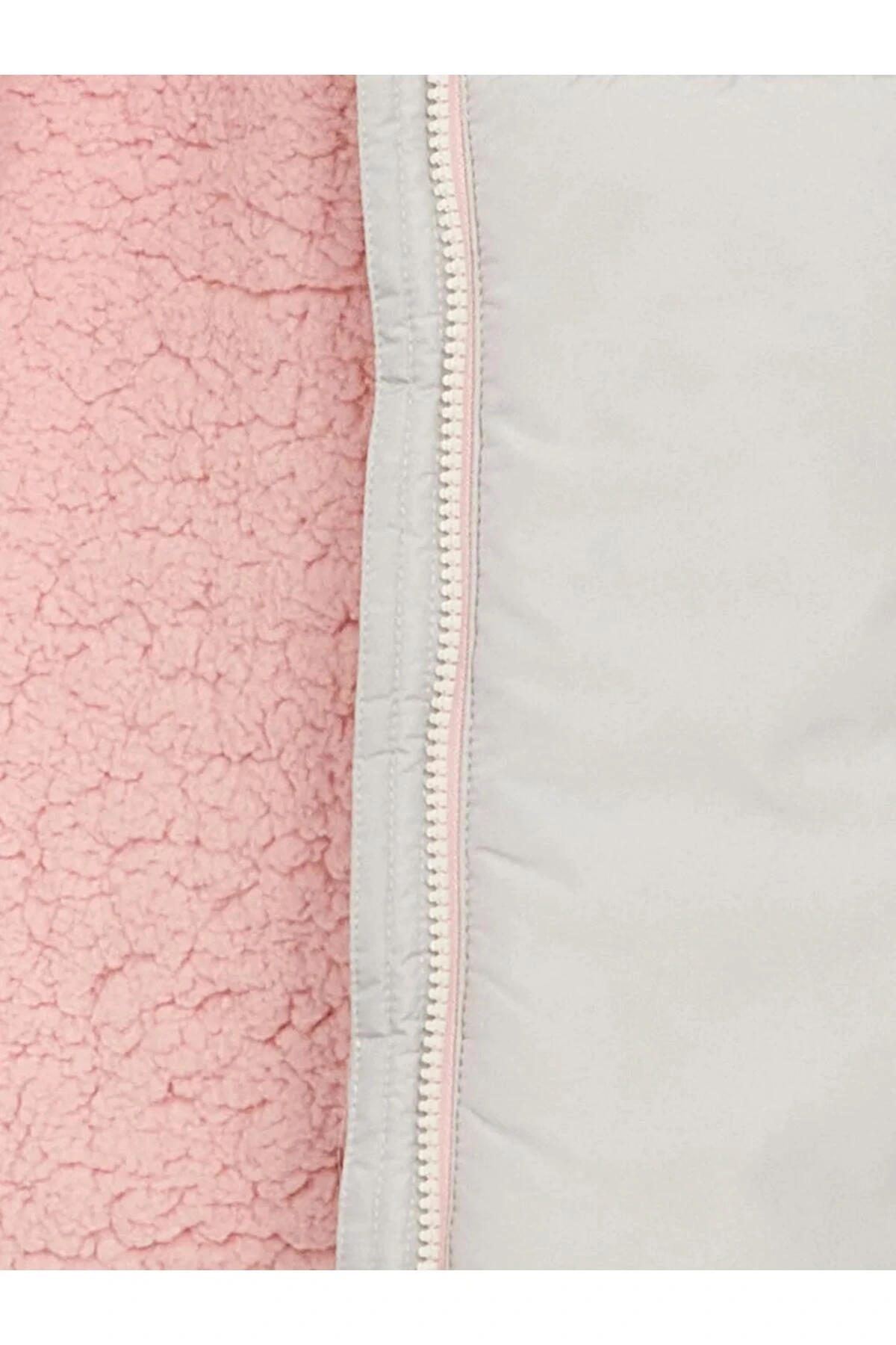 LCW Kids Gri Kapüşonlu Kız Çocuk Kaban