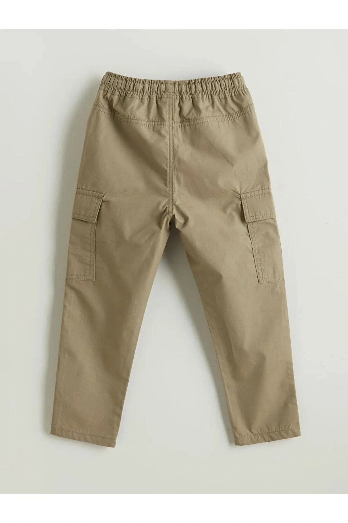 LCW Kids Haki Beli Lastikli Erkek Çocuk Kargo Pantolon
