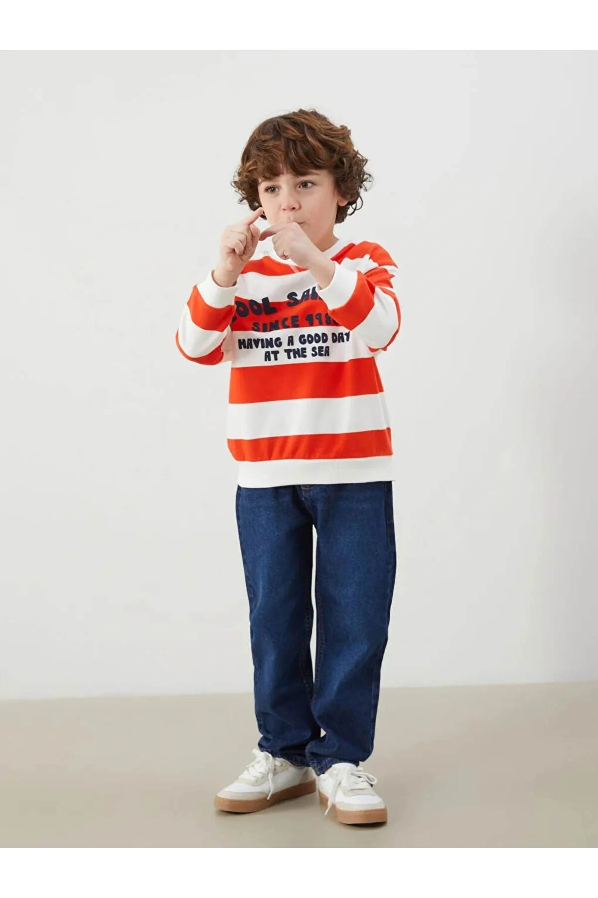 LCW Kids Indigo Beli Ayarlanabilir Erkek Çocuk Jean Pantolon