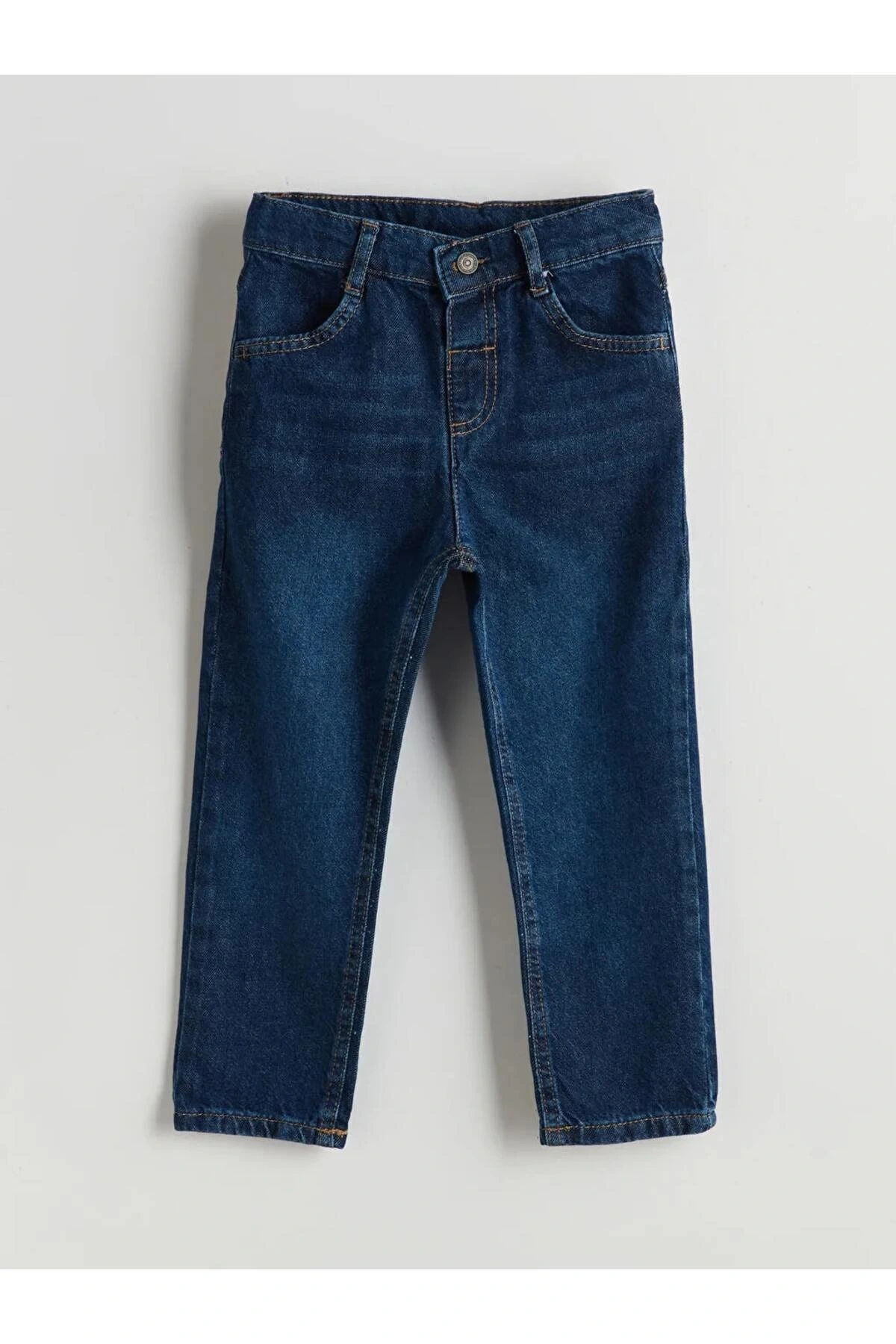 LCW Kids Indigo Beli Ayarlanabilir Erkek Çocuk Jean Pantolon