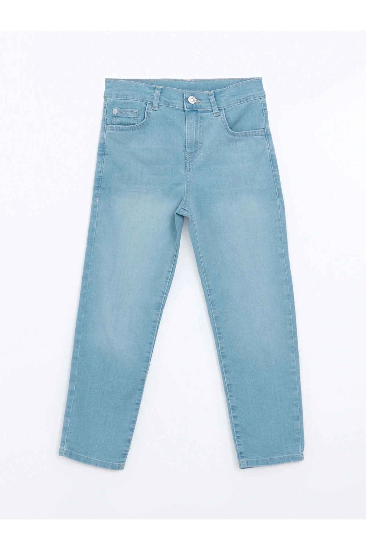 LCW Kids İNDİGO Beli Ayarlanabilir Lastikli Erkek Çocuk Jean Pantolon
