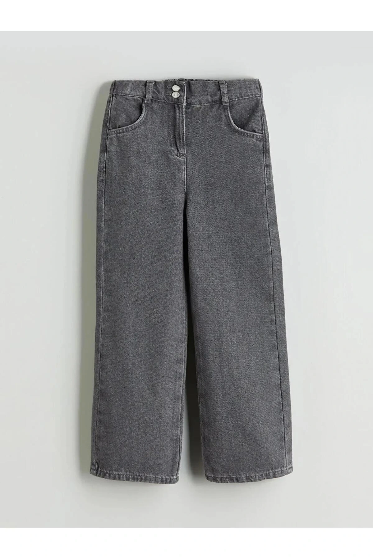 LCW Kids Indigo Beli Ayarlanabilir Lastikli Kız Çocuk Jean Pantolon