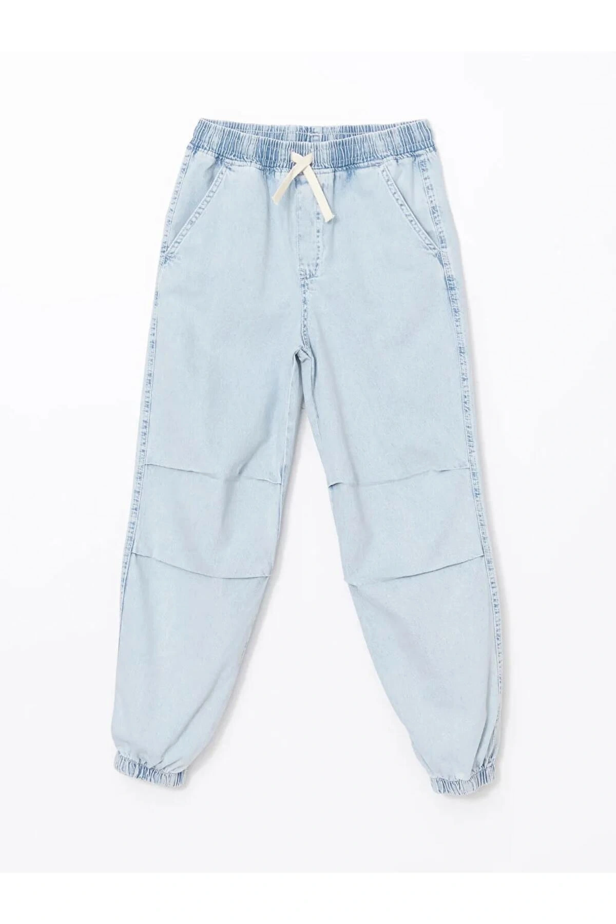 LCW Kids İndigo Beli Lastikli Erkek Çocuk Jogger Jean Pantolon