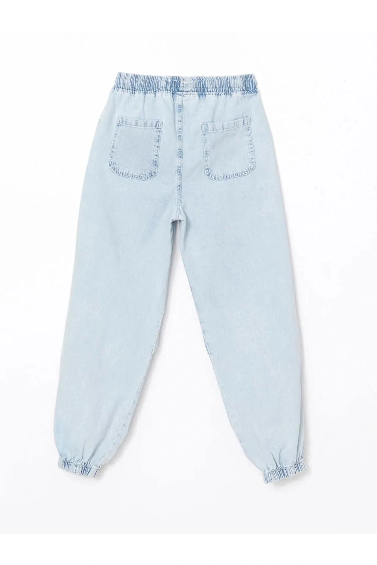 LCW Kids İndigo Beli Lastikli Erkek Çocuk Jogger Jean Pantolon