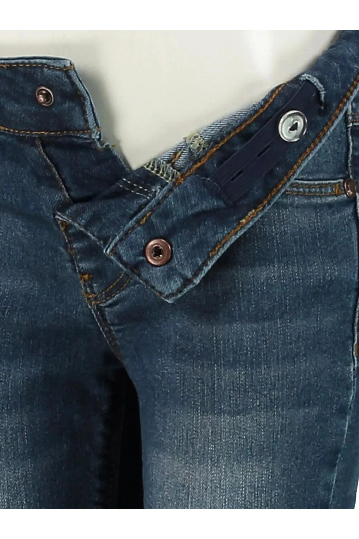 LCW Kids İndigo Dar Kız Çocuk Jean Pantolon