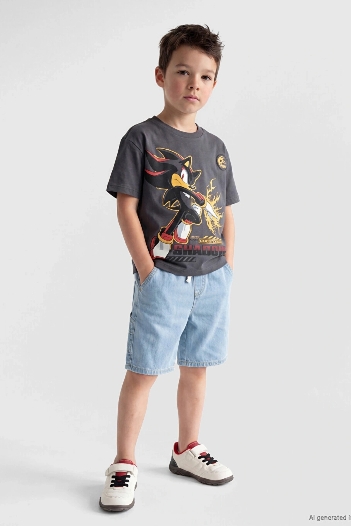 LCW Kids Indigo Erkek Çocuk Jean Şort