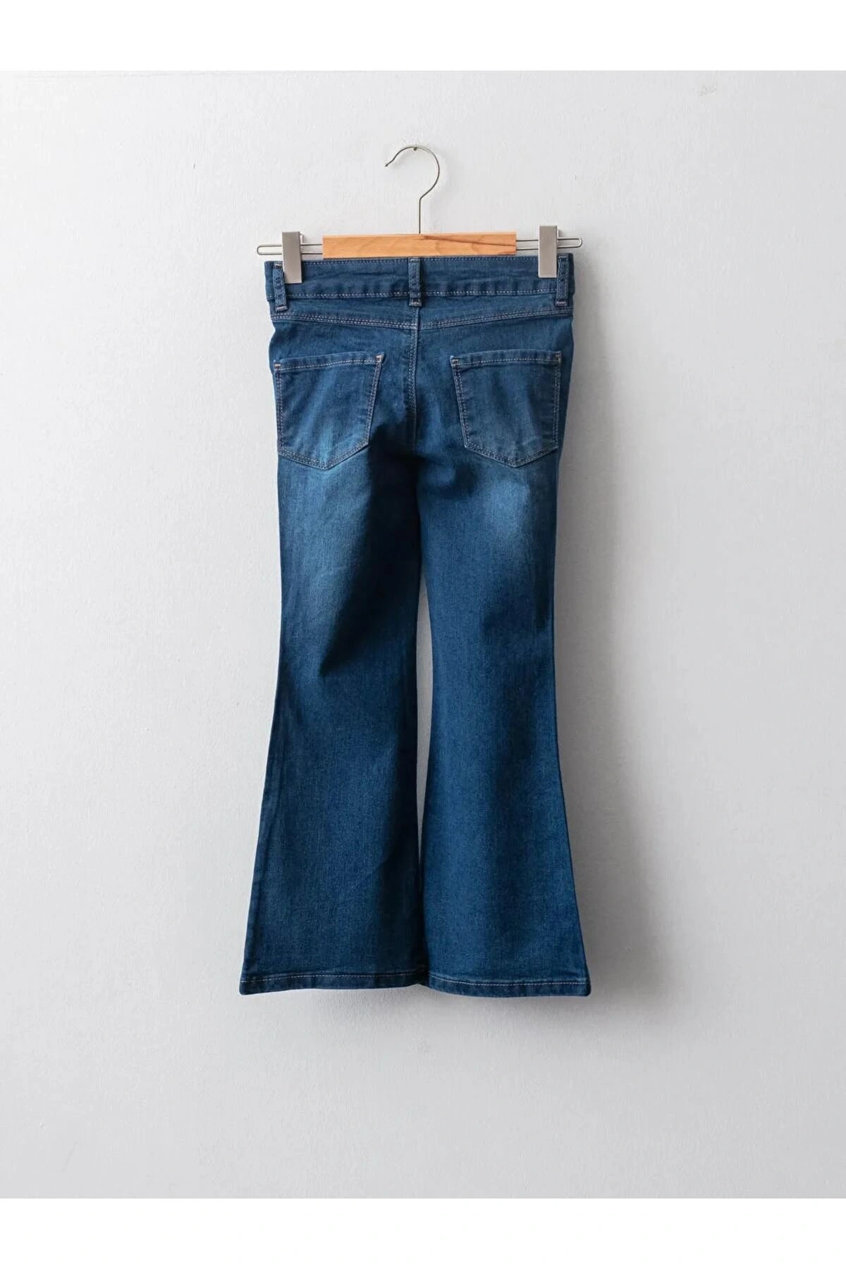 LCW Kids İndigo İspanyol Paça Kız Çocuk Jean Pantolon