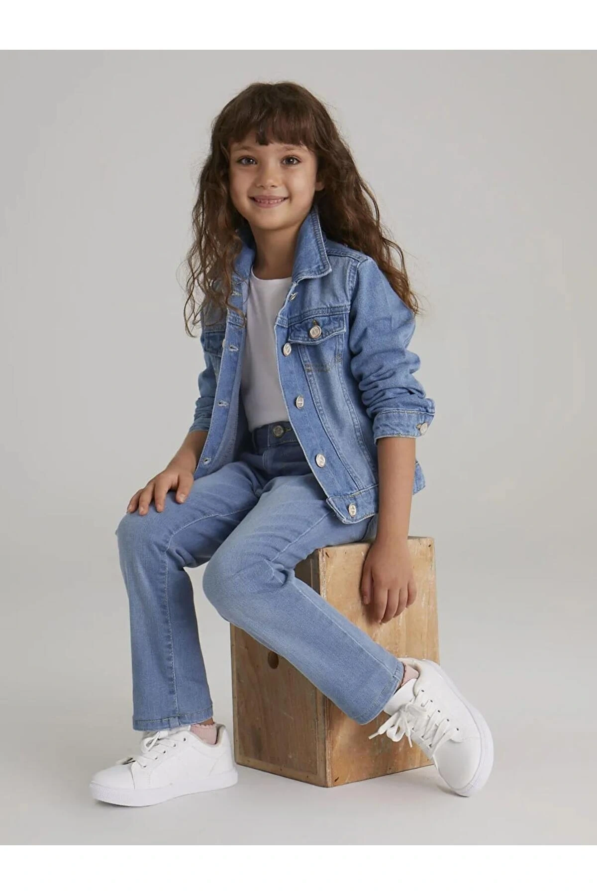 LCW Kids İndigo Kız Çocuk Jean Pantolon