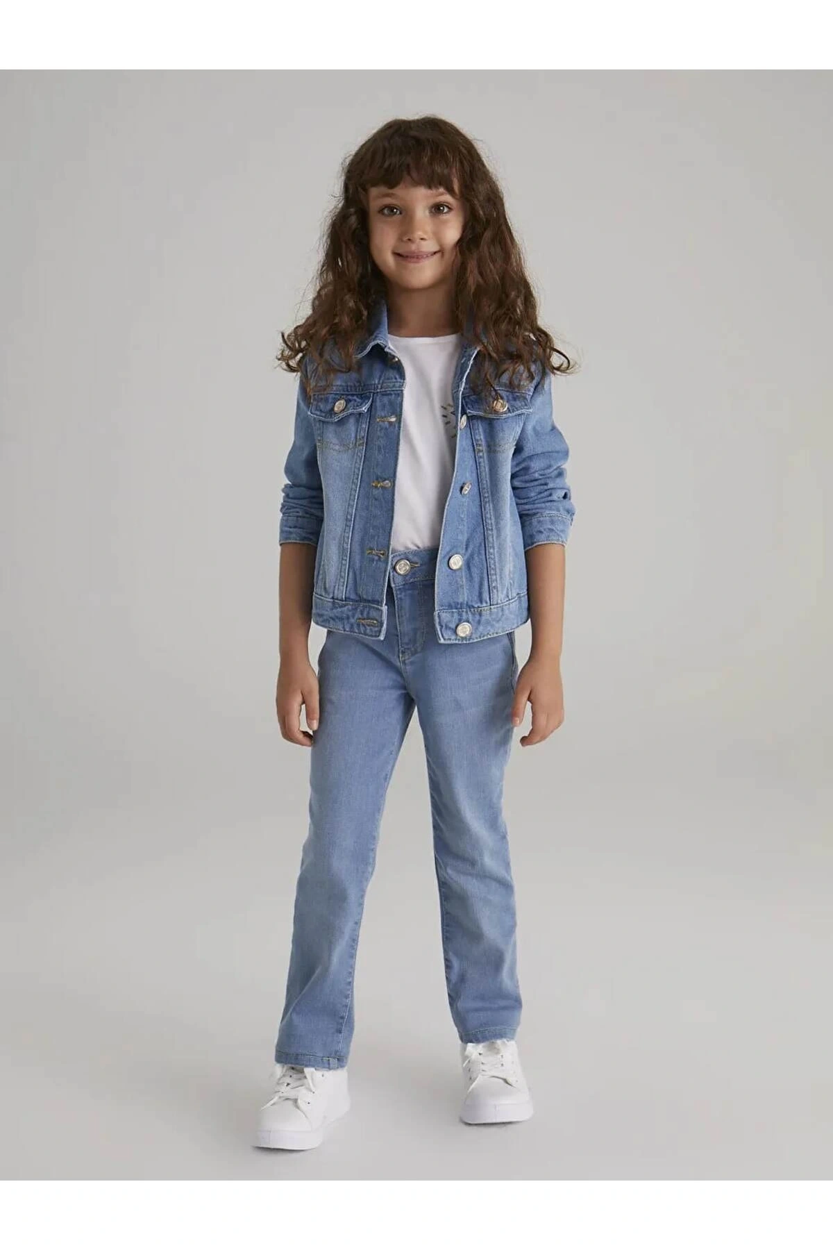 LCW Kids İndigo Kız Çocuk Jean Pantolon