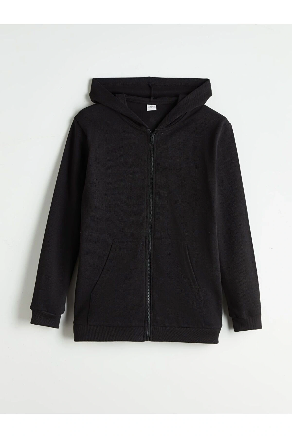 LCW Kids Kapüşonlu Erkek Çocuk Fermuarlı Sweatshirt